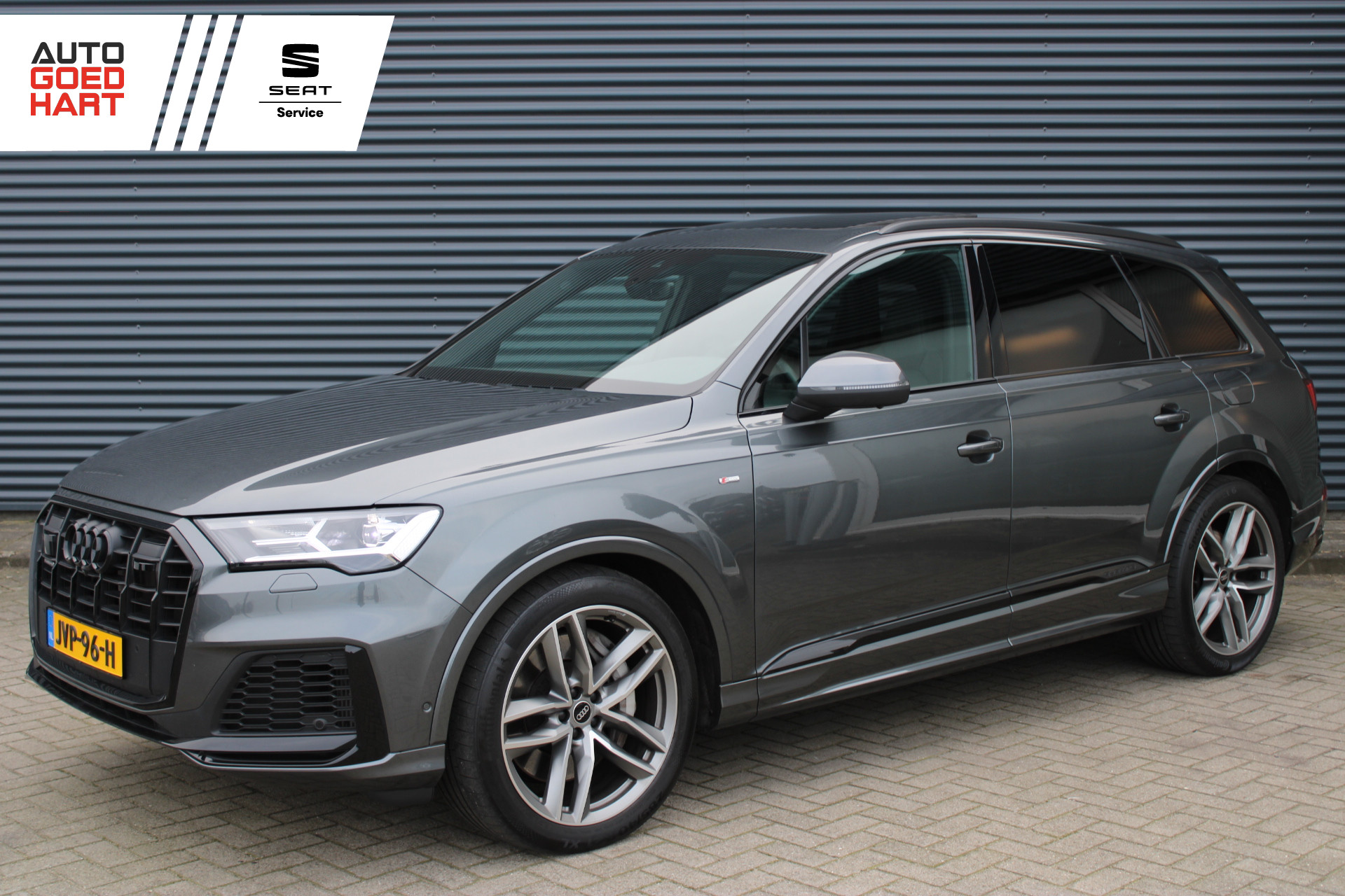 Audi Q7 55 TFSI E 55 TFSI e quattro S-Line Full-LED Panoramadak Elek-Trekhaak RS-Zetels 2022 - voorkant