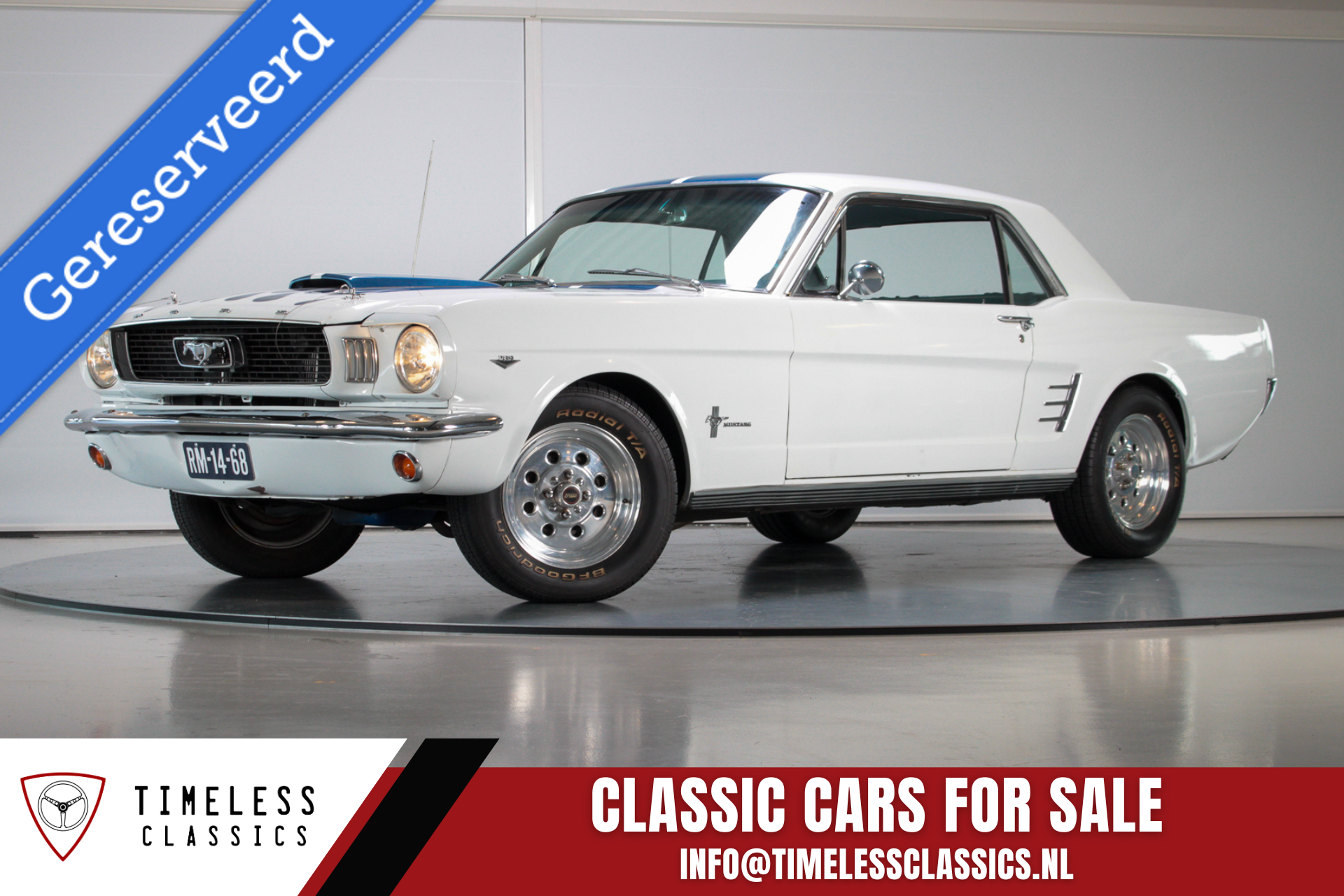 Ford Mustang Coupe 289 V8 1966 - voorkant