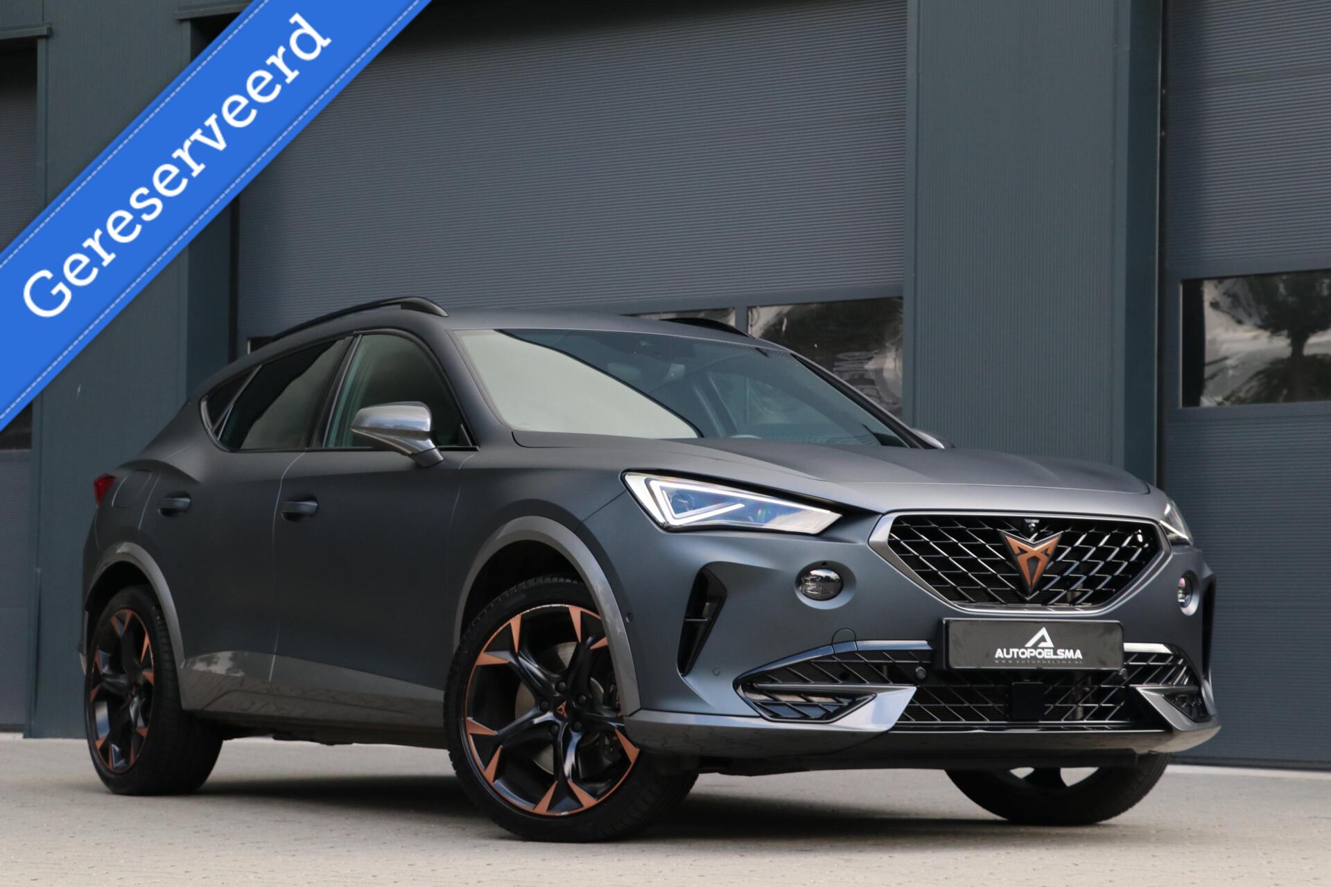 Cupra Formentor VZ E-hybrid 1.4 TSI e-Hybrid VZ Performance AdaptivCruise Sfeerverlicht MatteLak Led 360View Memory Kuipzetels LaneAssist Carplay 42000 BJ2024 2024 - voorkant