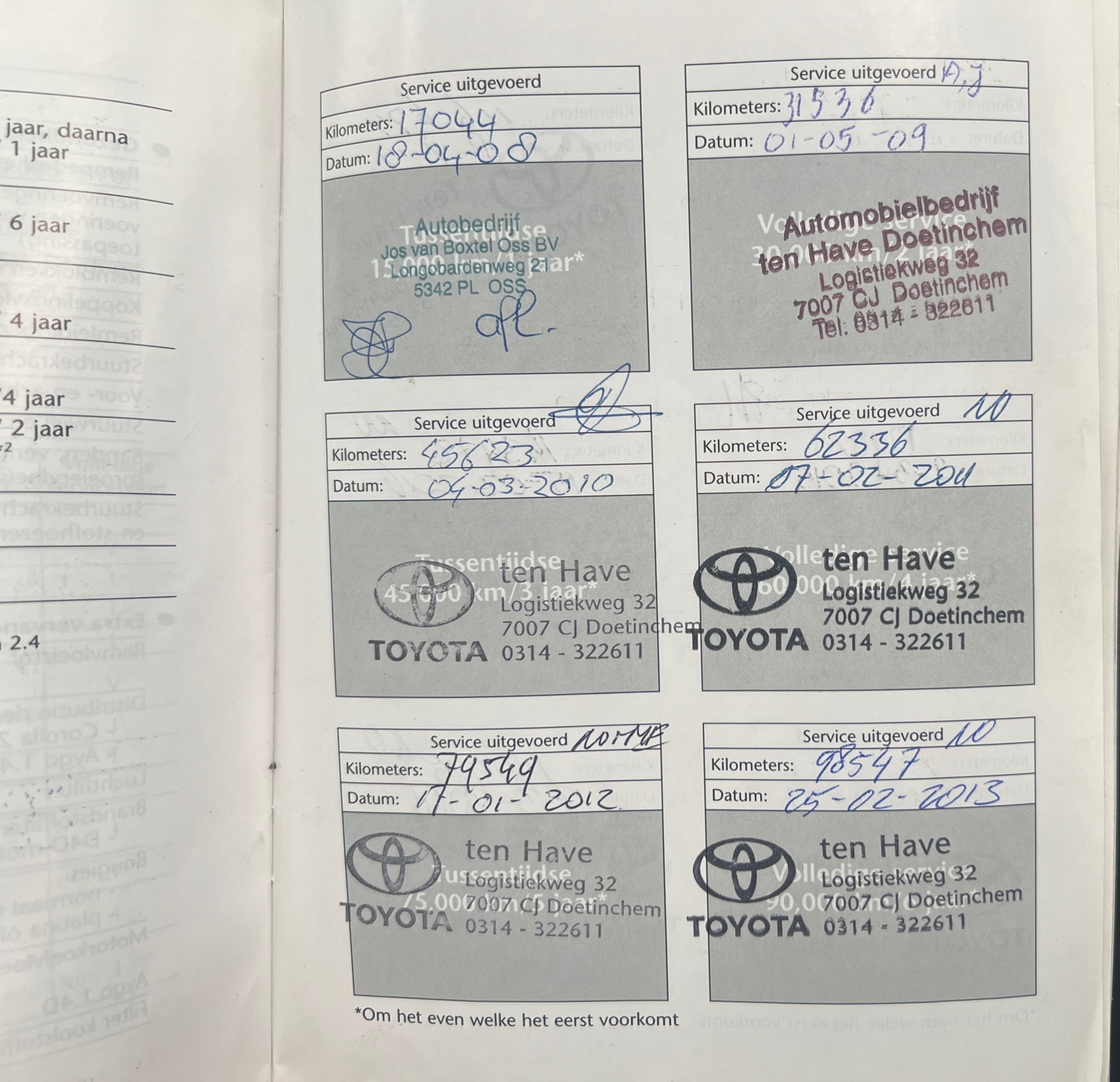 Foto van Toyota Toyota Corolla Verso