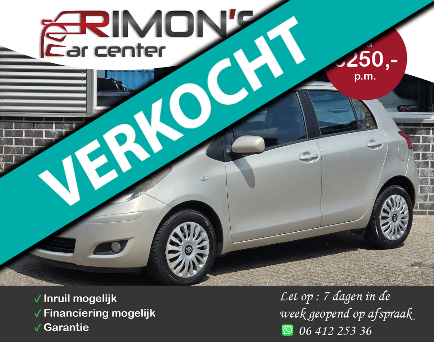 Toyota Toyota Yaris 1.3 VVTi Aspiration Automaat 5 deurs 2011 - voorkant