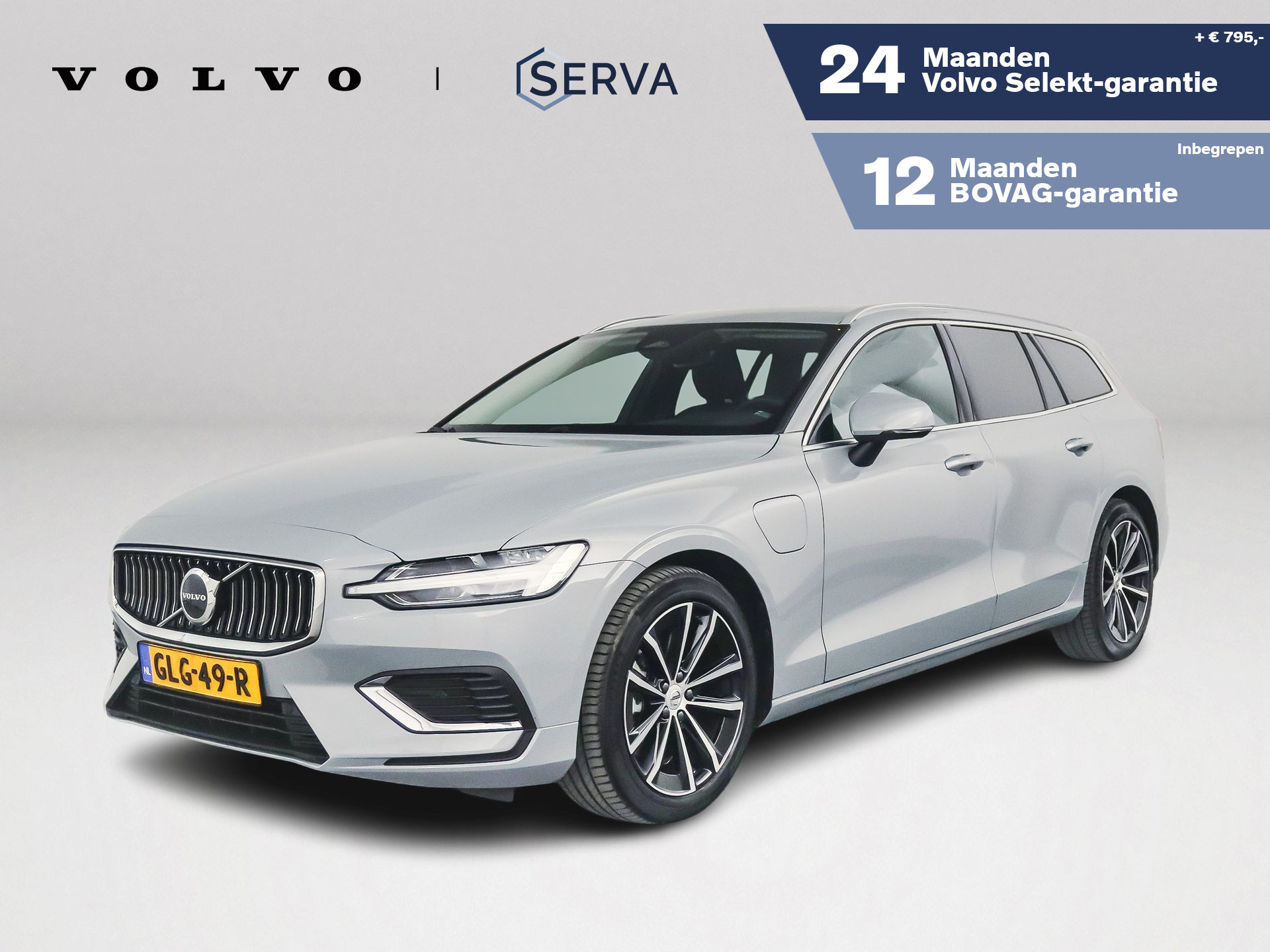 Volvo V60 T6 Aut. Plug-in hybrid AWD Essential Bright | Parkeercamera 2024 - voorkant