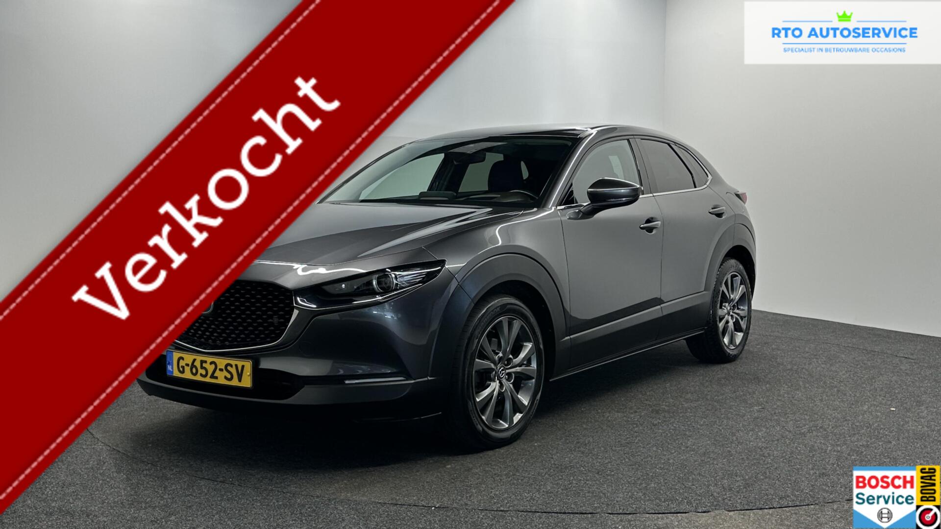Mazda Cx-30 2.0 e-SkyActiv-X M Hybrid Luxury LEER TREKHAAK NAVI CAMERA. 2019 - voorkant
