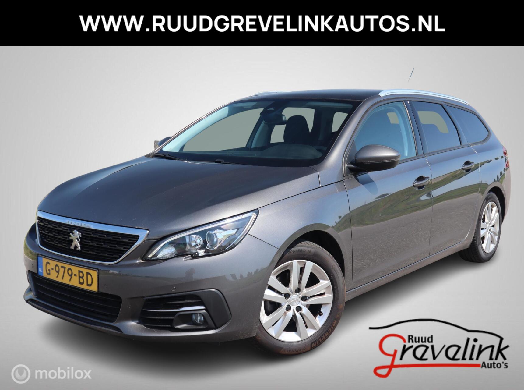 Peugeot 308 SW 1.2 PT 110 PK H6 Exe Navigatie Panodak Trekhaak DonkerGlas Pdc V+A 2019 - voorkant