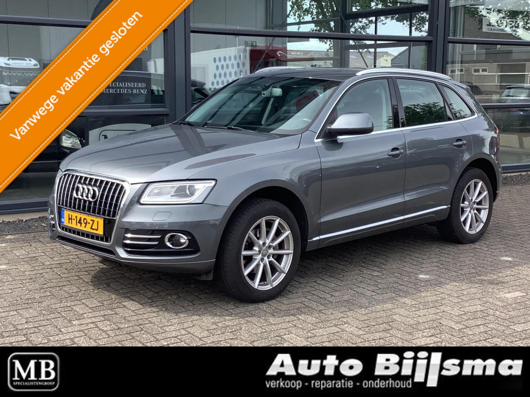 Audi Q5 2.0 TFSI quattro Pro Line automaat, Panorama dak, achteruitrijcamera, cruise, navi, 2014 - voorkant