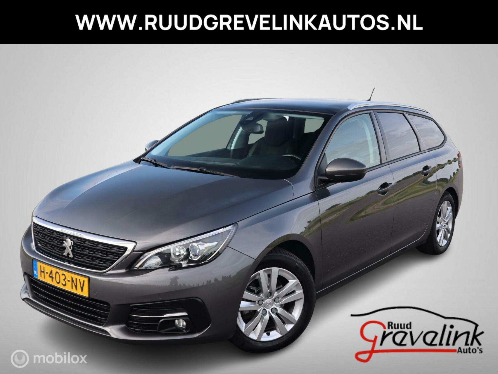 Peugeot 308 SW 1.2 PT 110 PK H6 Executive Navigatie Panodak DonkerGlas Parkeersensoren 2020 - voorkant