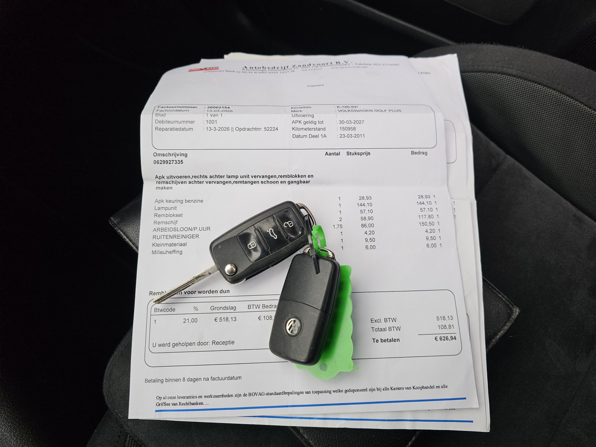 Foto van Volkswagen Golf Plus