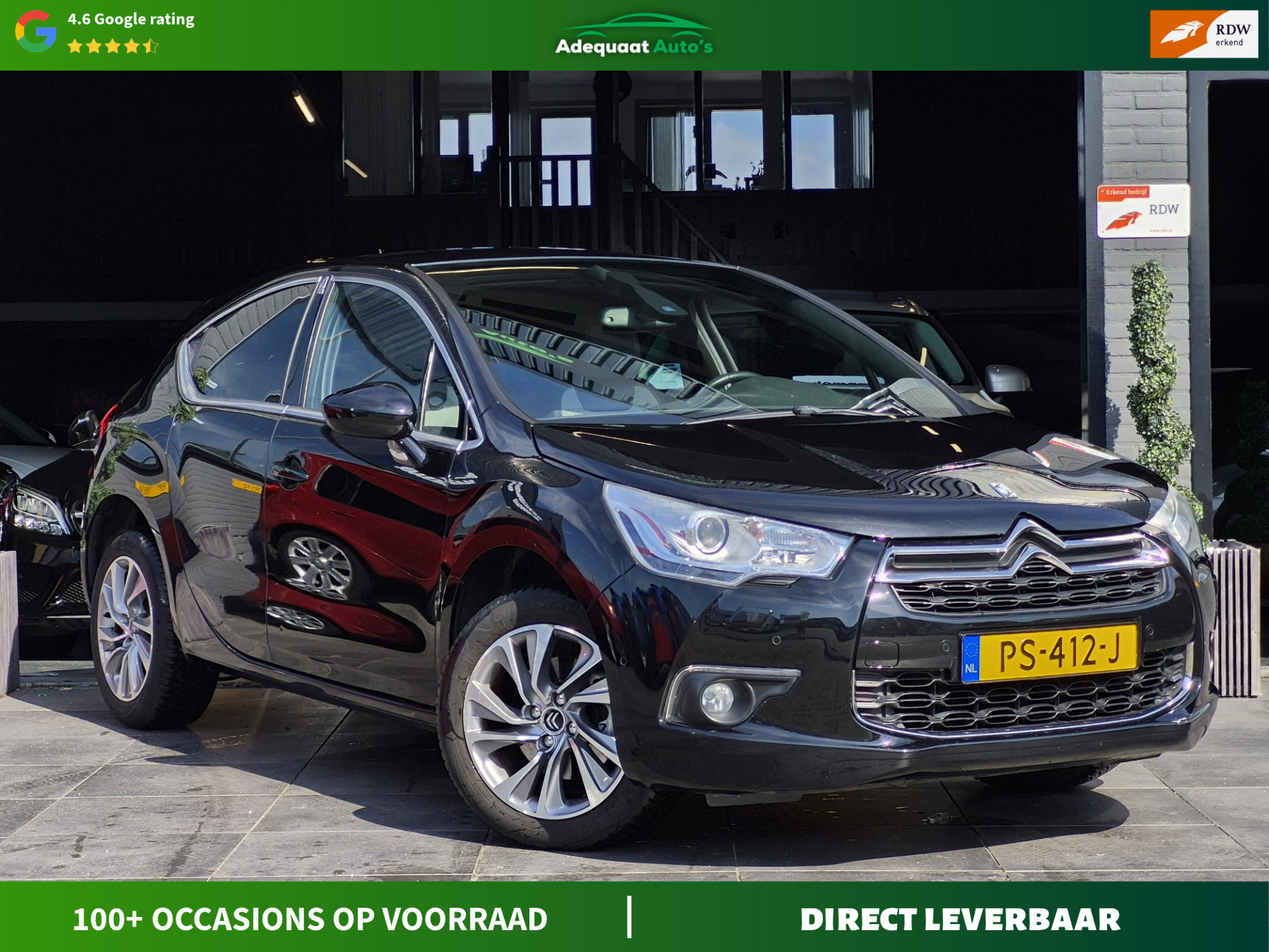 Citroen Ds4 1.6 THP So Chic|AUT|Massage|PDC|Cruise|Stoelvw 2013 - voorkant