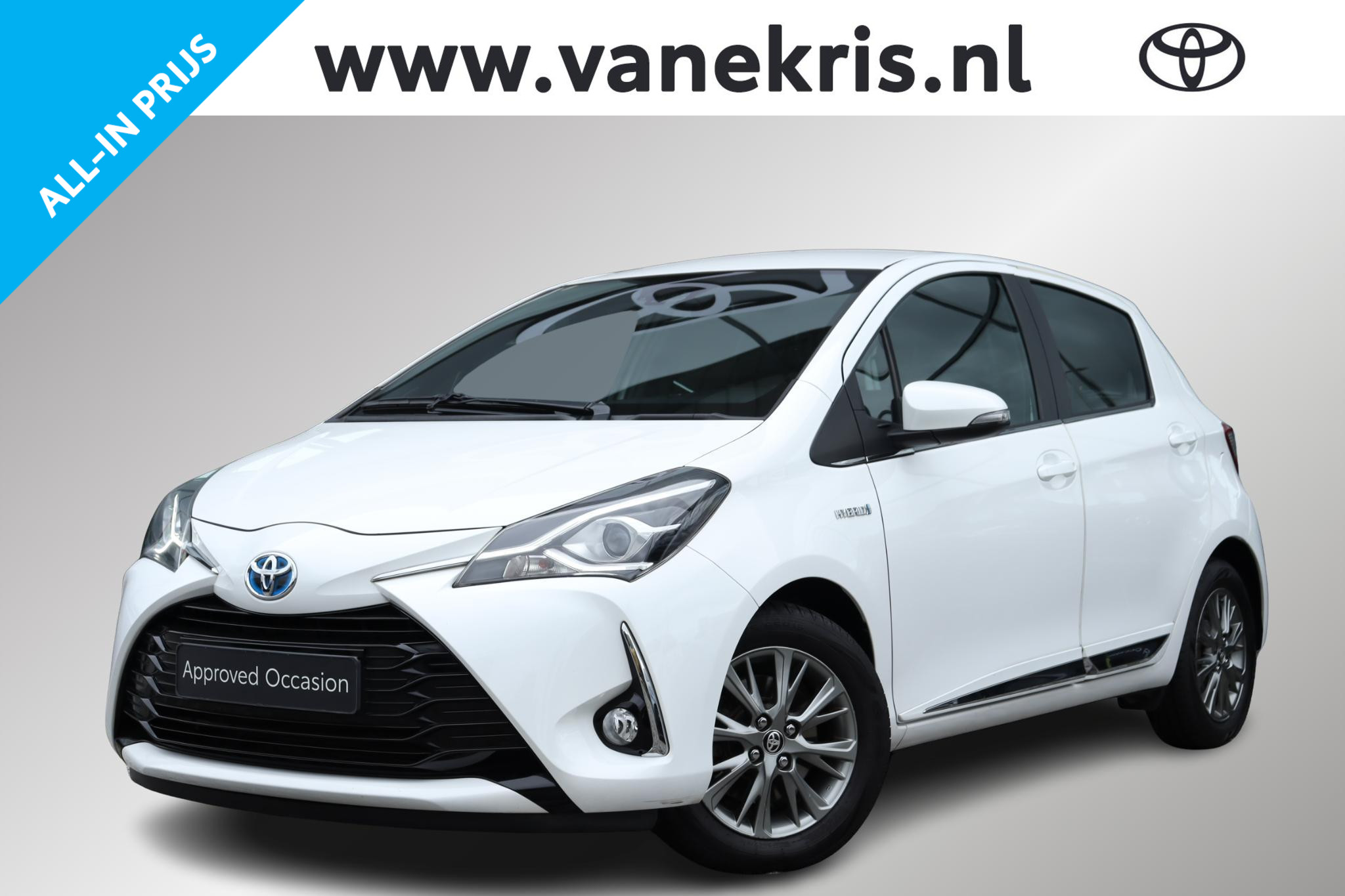 Toyota Toyota Yaris Hybrid 1.5 Hybrid Executive, LM Velgen, Cruise control, 2017 - voorkant