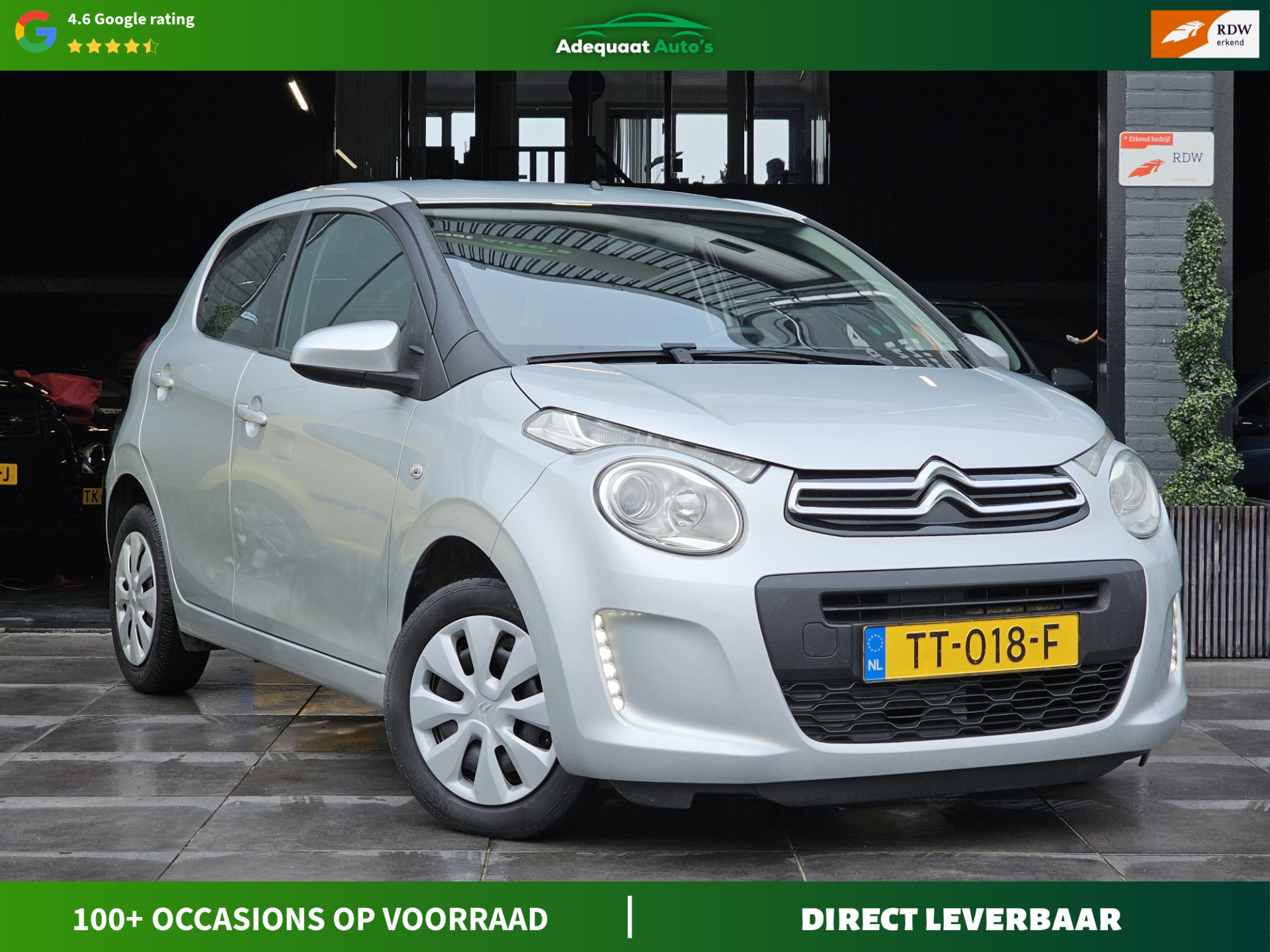 Citroen C1 1.0 VTi Feel|Airco|El Ramen|1e Eig|NAP|APK 2018 - voorkant