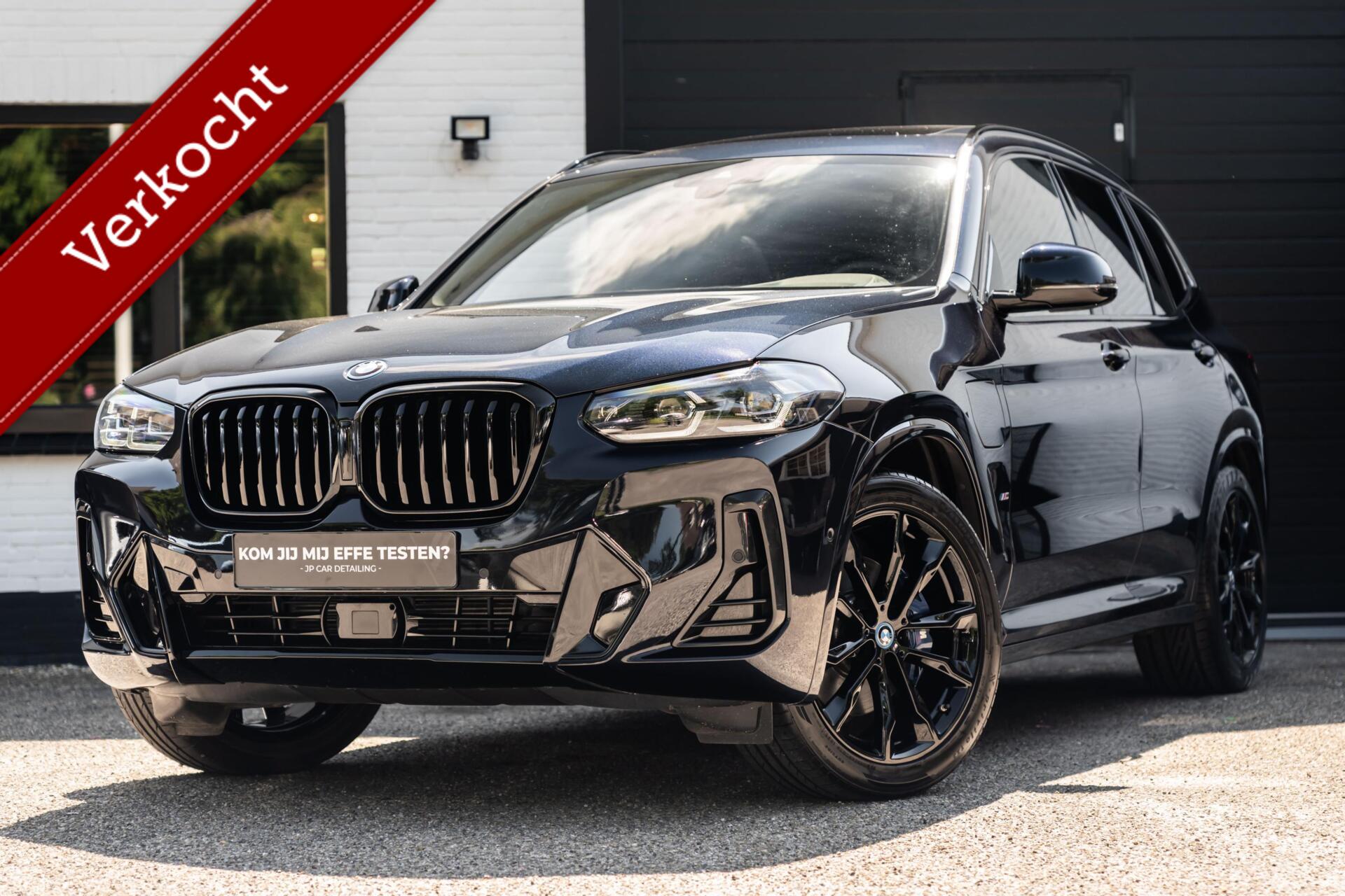 BMW X3 Xdrive30e XDrive30e M-sport Carbon Zwart Pano H&K HUD M Zetels 2023 - voorkant