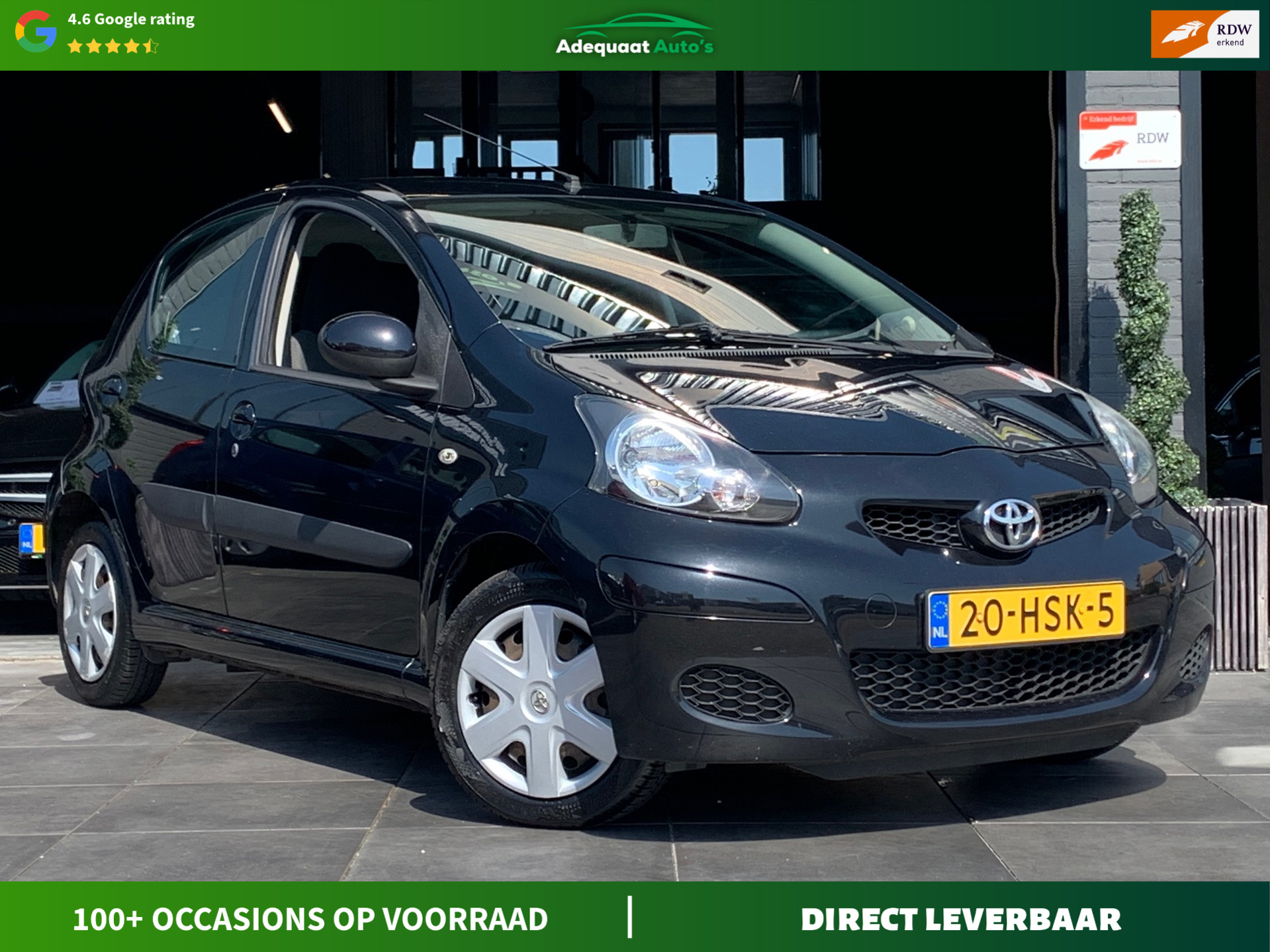 Toyota Toyota Aygo 1.0-12V|1e eig|NAP|Carplay|El.Ramen|Dealer OH 2009 - voorkant