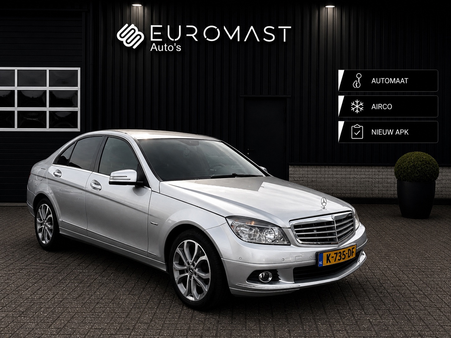 Mercedes-Benz C 180 Kompressor 180 K Elegance Automaat | Carplay | Nieuw apk | Airco 2008 - voorkant