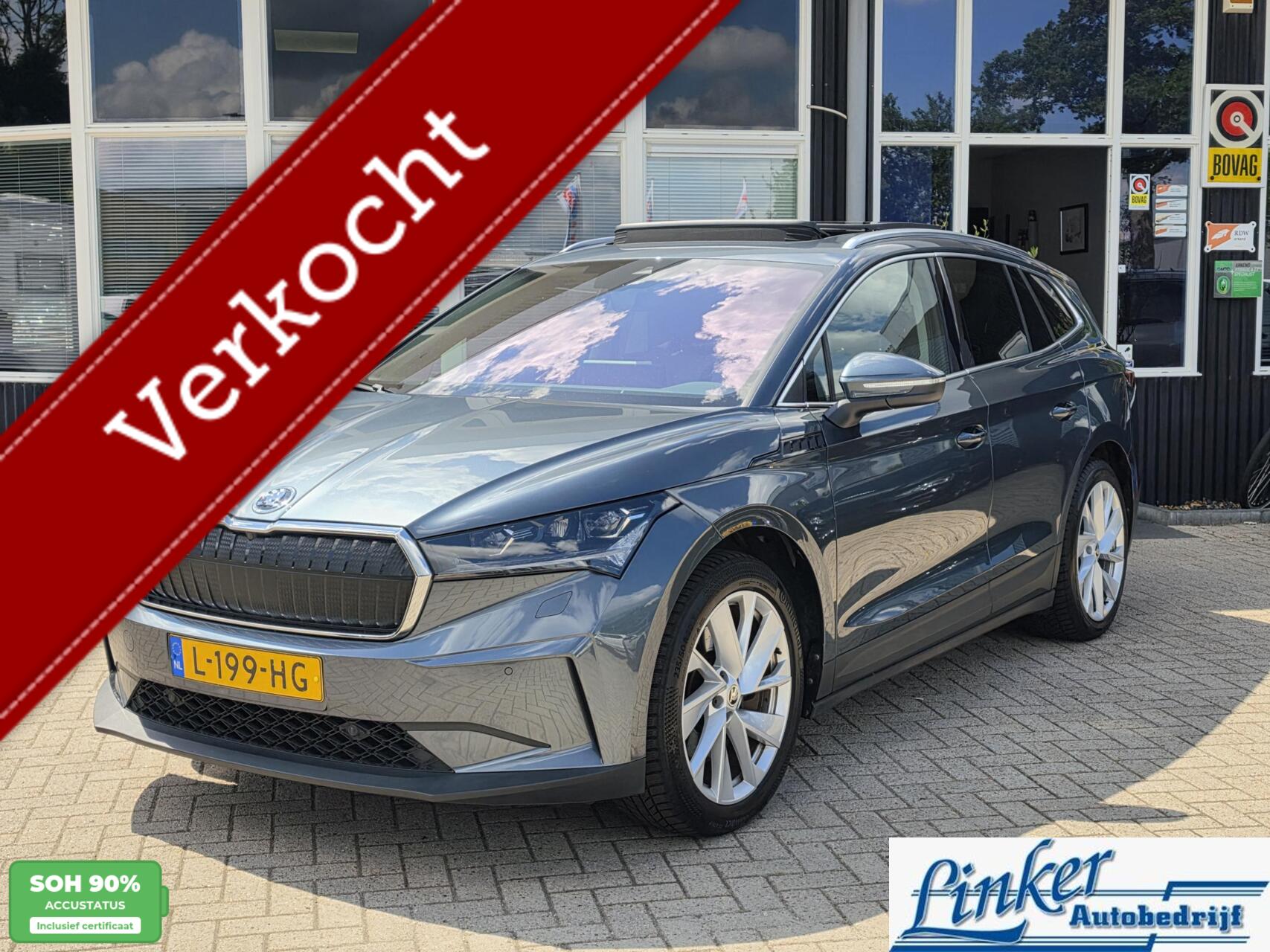 Skoda Enyaq 80 80  PANODAK/ TREKH/SOH 90%/ADAP CRUISE 2021 - voorkant