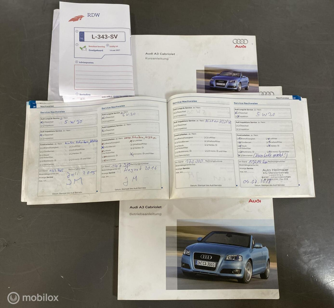 Foto van Audi Audi A3 Cabriolet