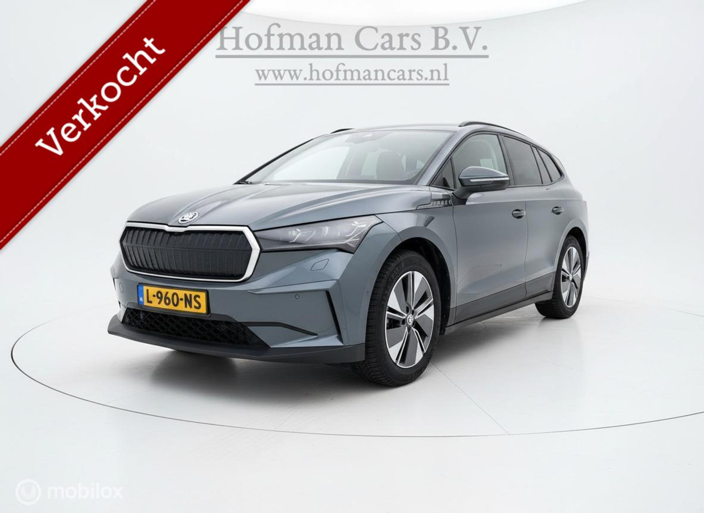 Skoda Enyaq 60 60 | SOH 91% | Warmtepomp | Trekhaak | Camera | Stoel-/Stuurverwarming | 6 Mnd Garantie 2021 - voorkant