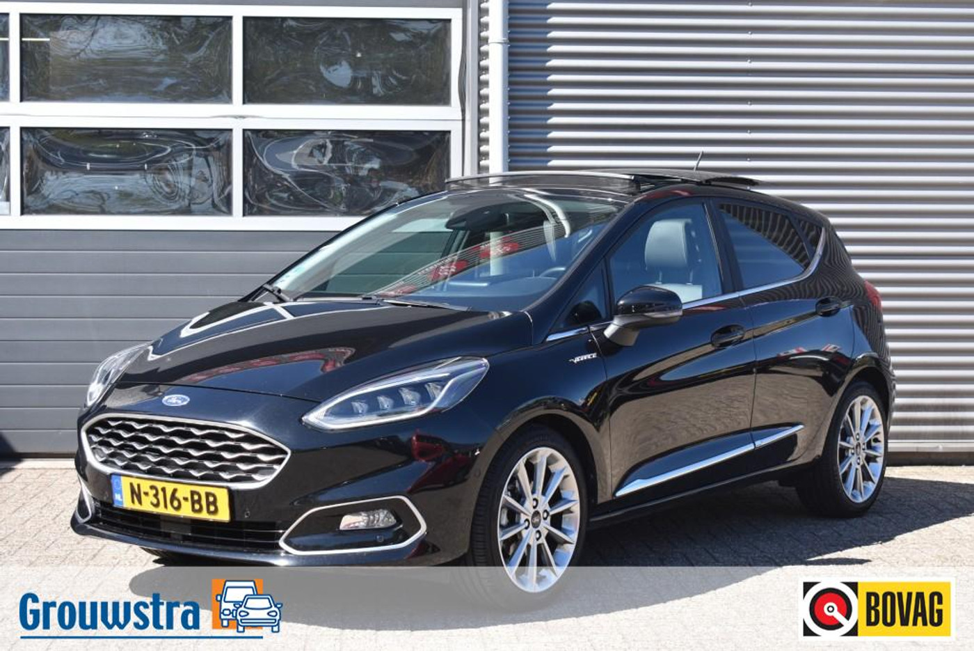 Ford Fiesta 1.0 ECOB.HY. VIGNALE / LEDER / AUTOMAAT / PANORAMA DAK 2021 - voorkant