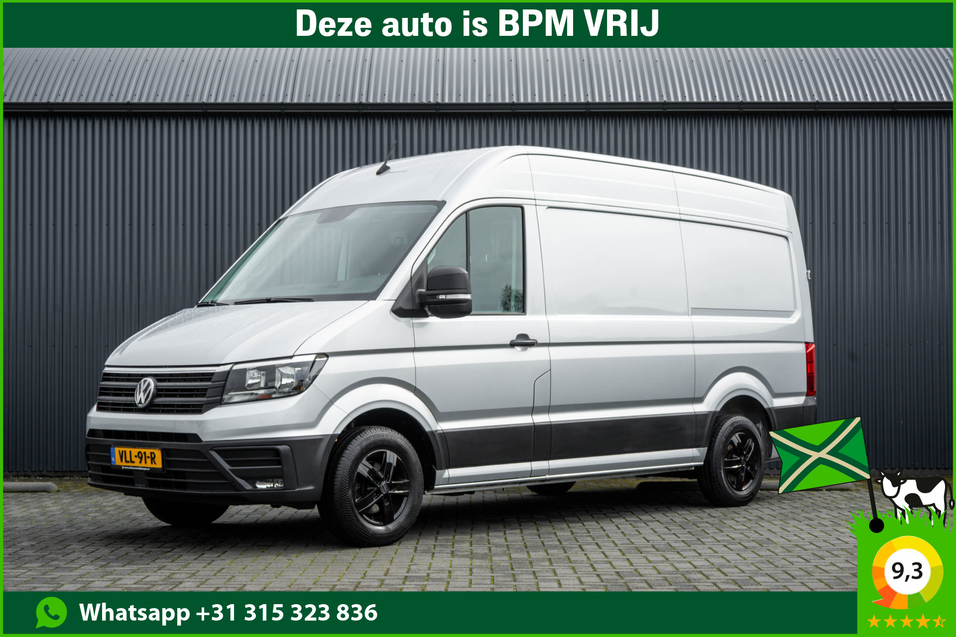 Volkswagen Crafter L3H3 | 140 PK | Automaat | Carplay | Camera | Adapt.Cruise | Trekhaak 3.0T 2021 - voorkant