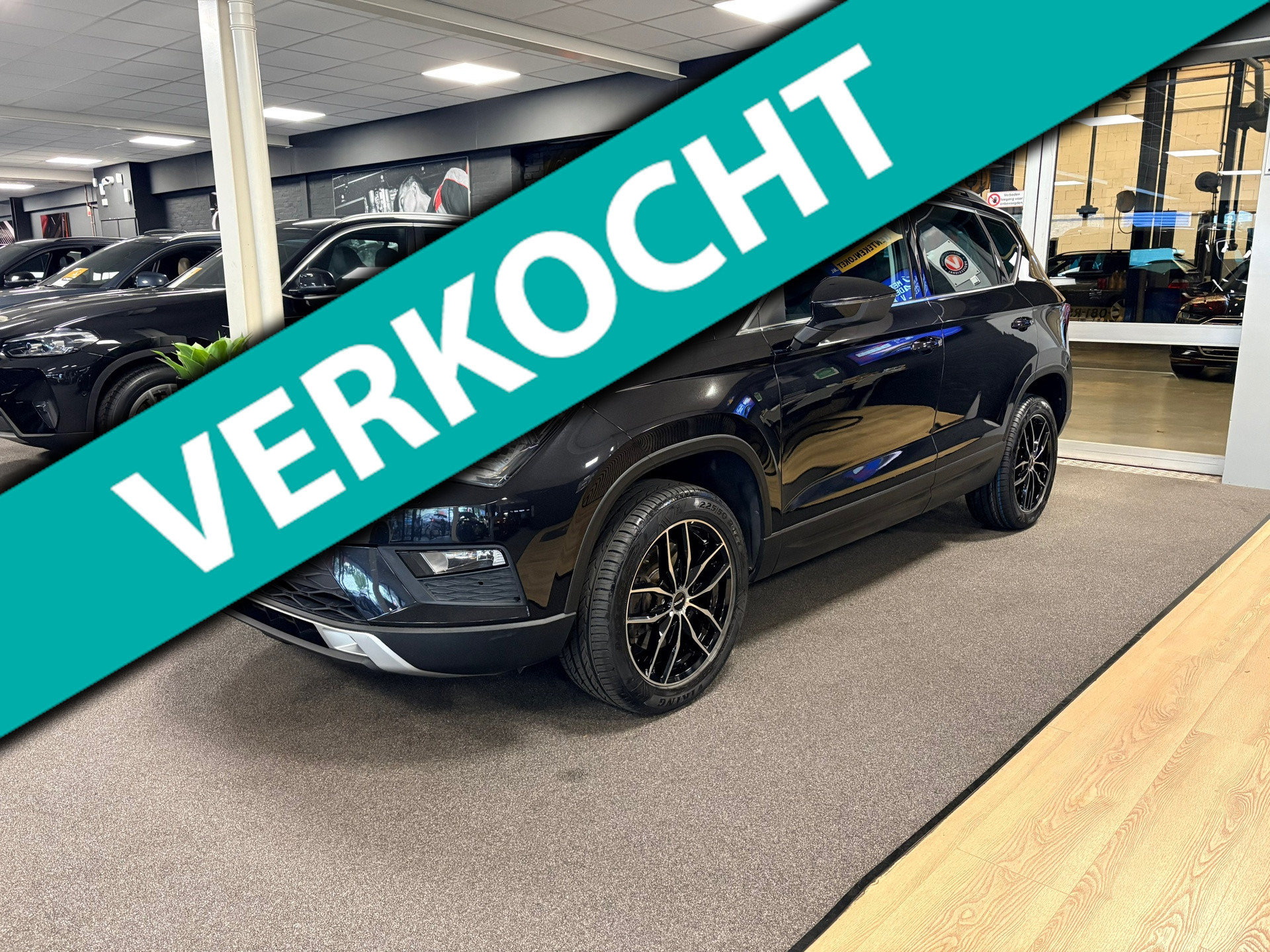 Seat Ateca 1.0 EcoTSI Style 116pk / media / cruise-control / stoelverw / bluetooth / onderhoud historie 2016 - voorkant