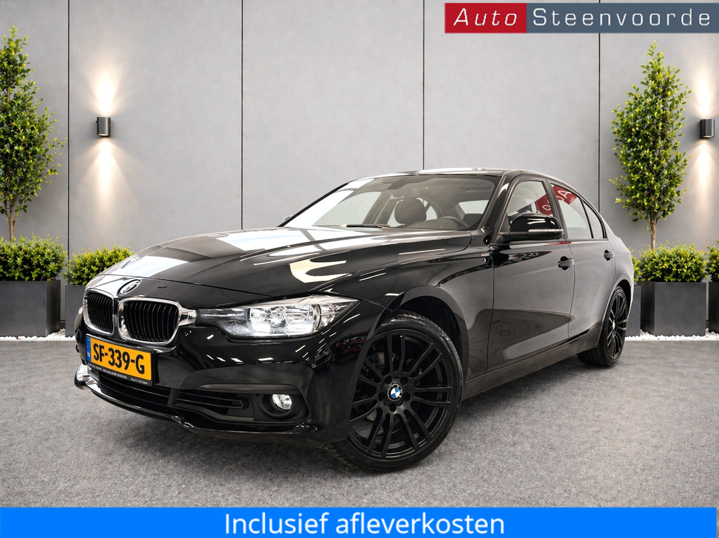 BMW 318i 318i High Executive * SCHUIFDAK * TREKHAAK * LEDEREN BEKLEDING 2017 - voorkant