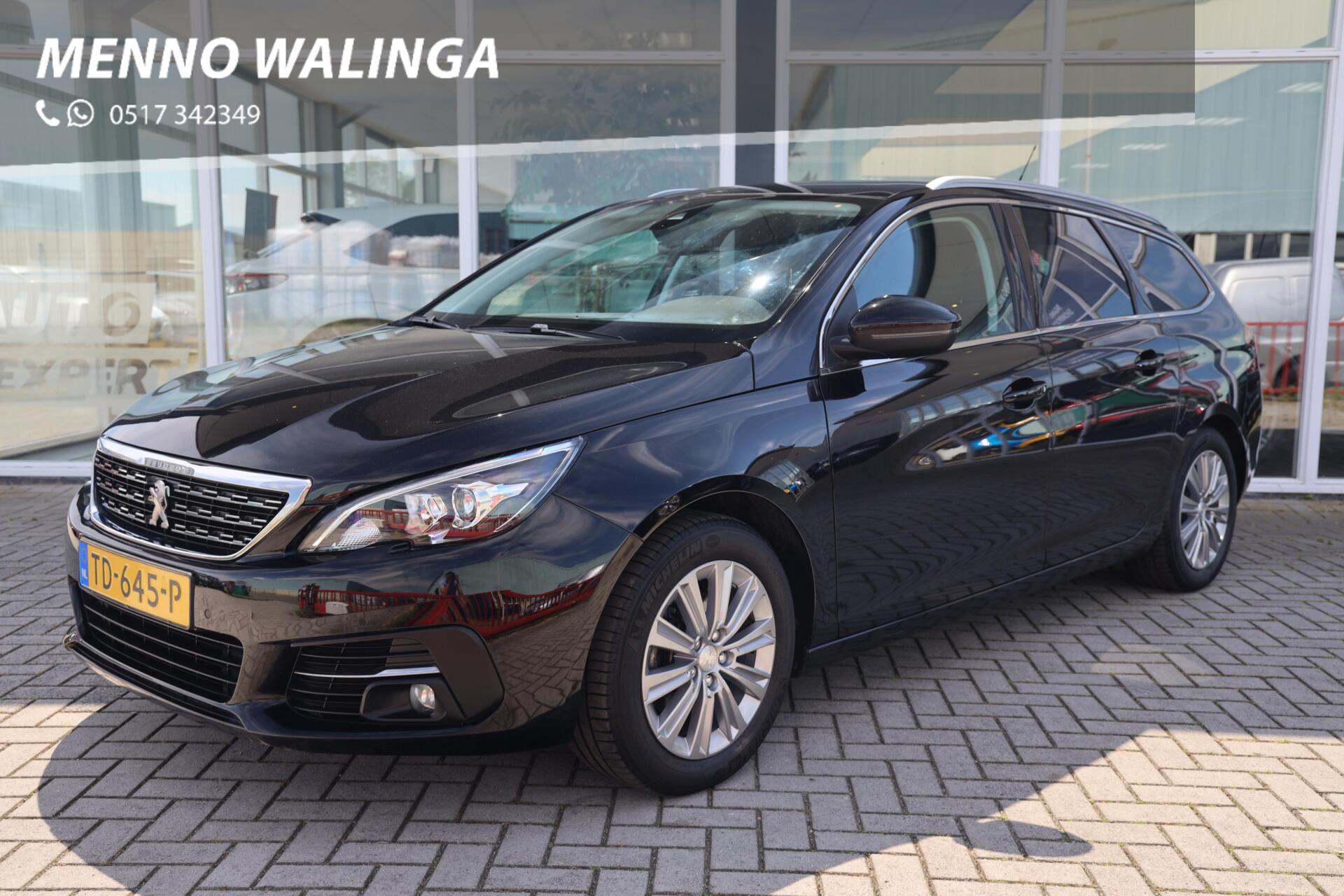Peugeot 308 1.2 PureTech Blue Lease Premium|Cruise control|Navi|Panoramadak| 2018 - voorkant