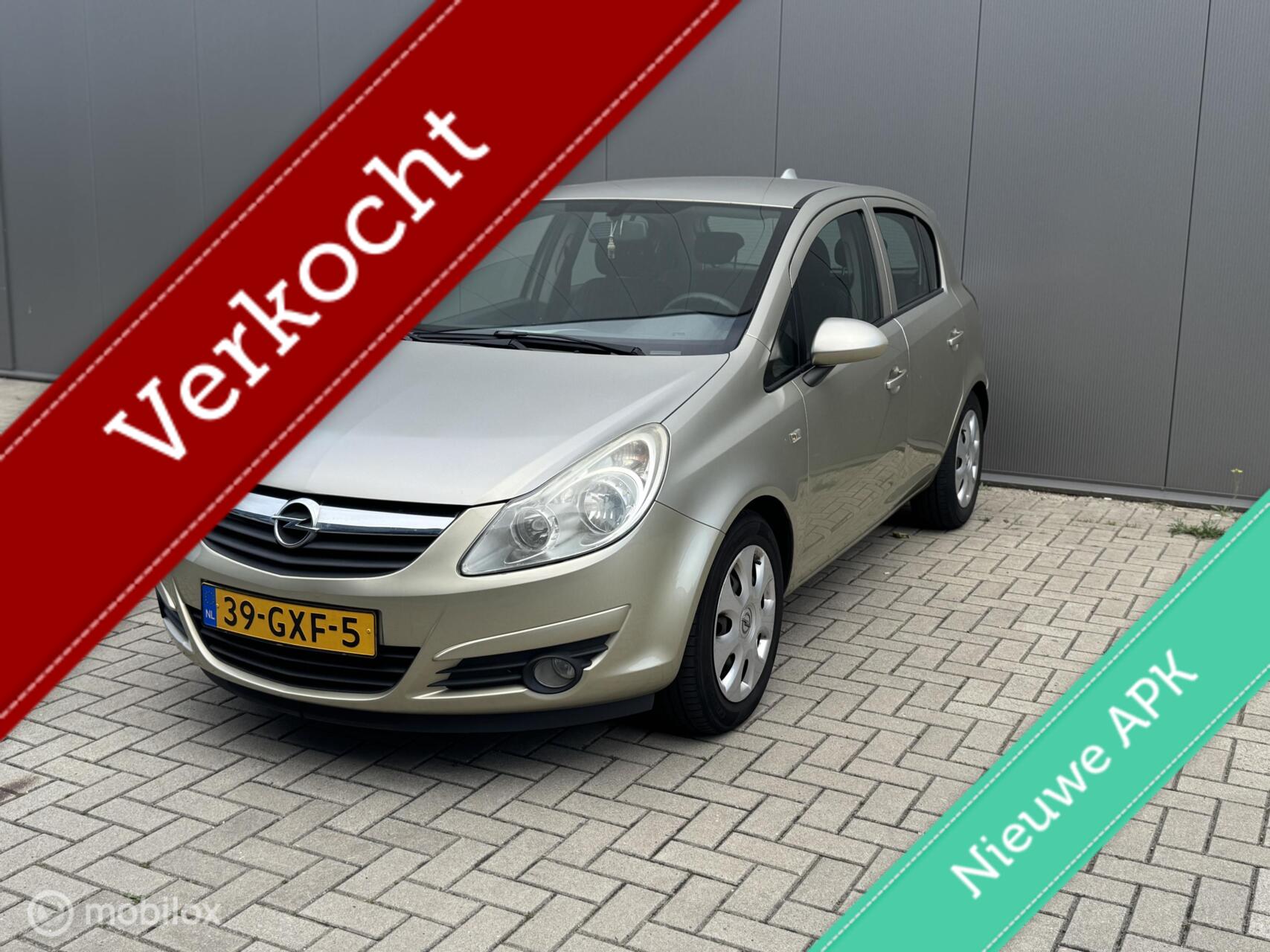 Opel Corsa 1.4-16V Enjoy, APK, NAP, A/C, Cruise, Elekt Ramen 2008 - voorkant