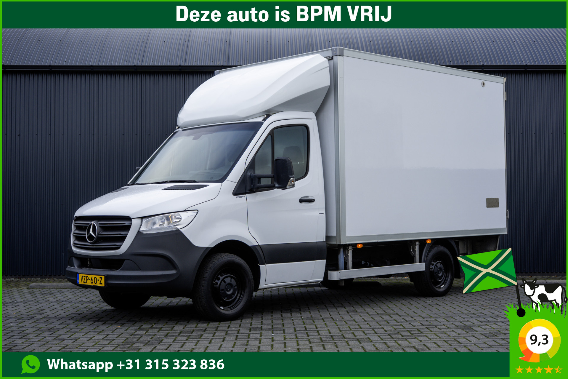 Mercedes-Benz Sprinter 315 CDI | Koelwagen | Automaat | Zijdeur | 150PK | Climatronic 2023 - voorkant