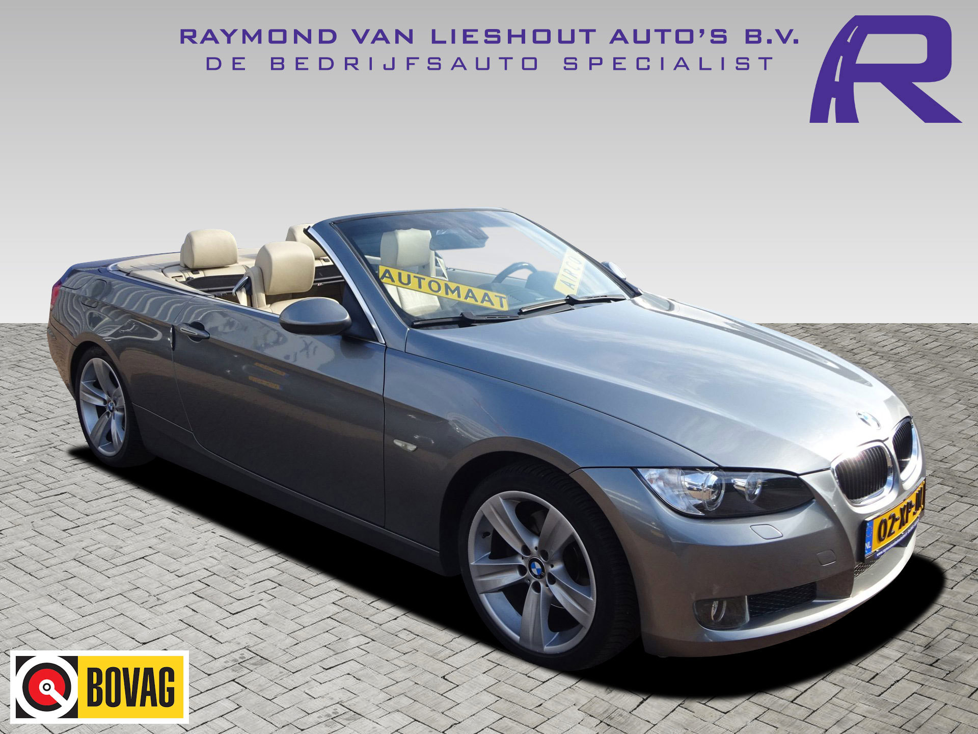 BMW 3er Reihe 320i High Executive Keurige Cabriolet in zeer nette staat 2007 - voorkant