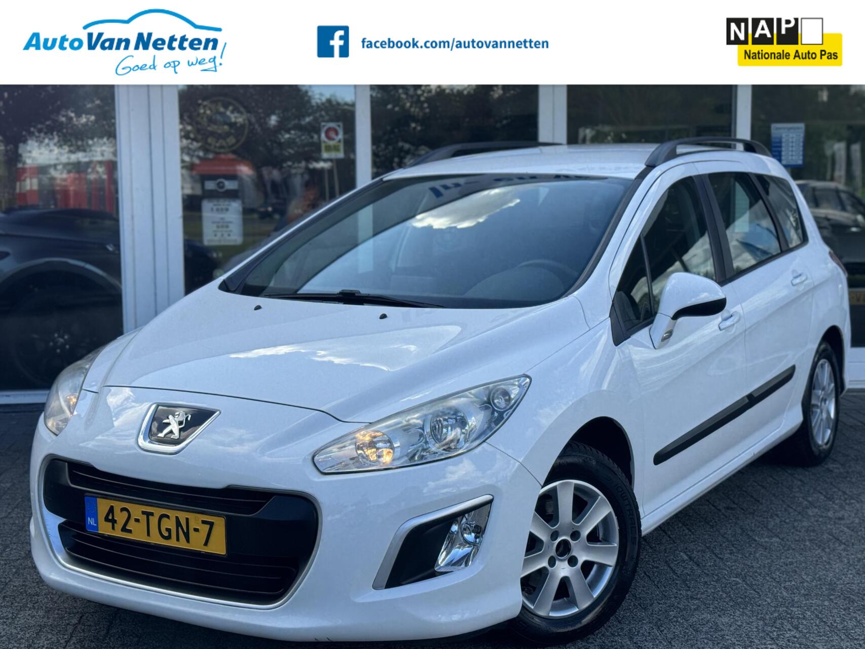 Peugeot 308 SW 1.6 e-HDi Blue Lease,Airco,Gr.Navi,Lmv,Trekhaak,Cruise 2012 - voorkant