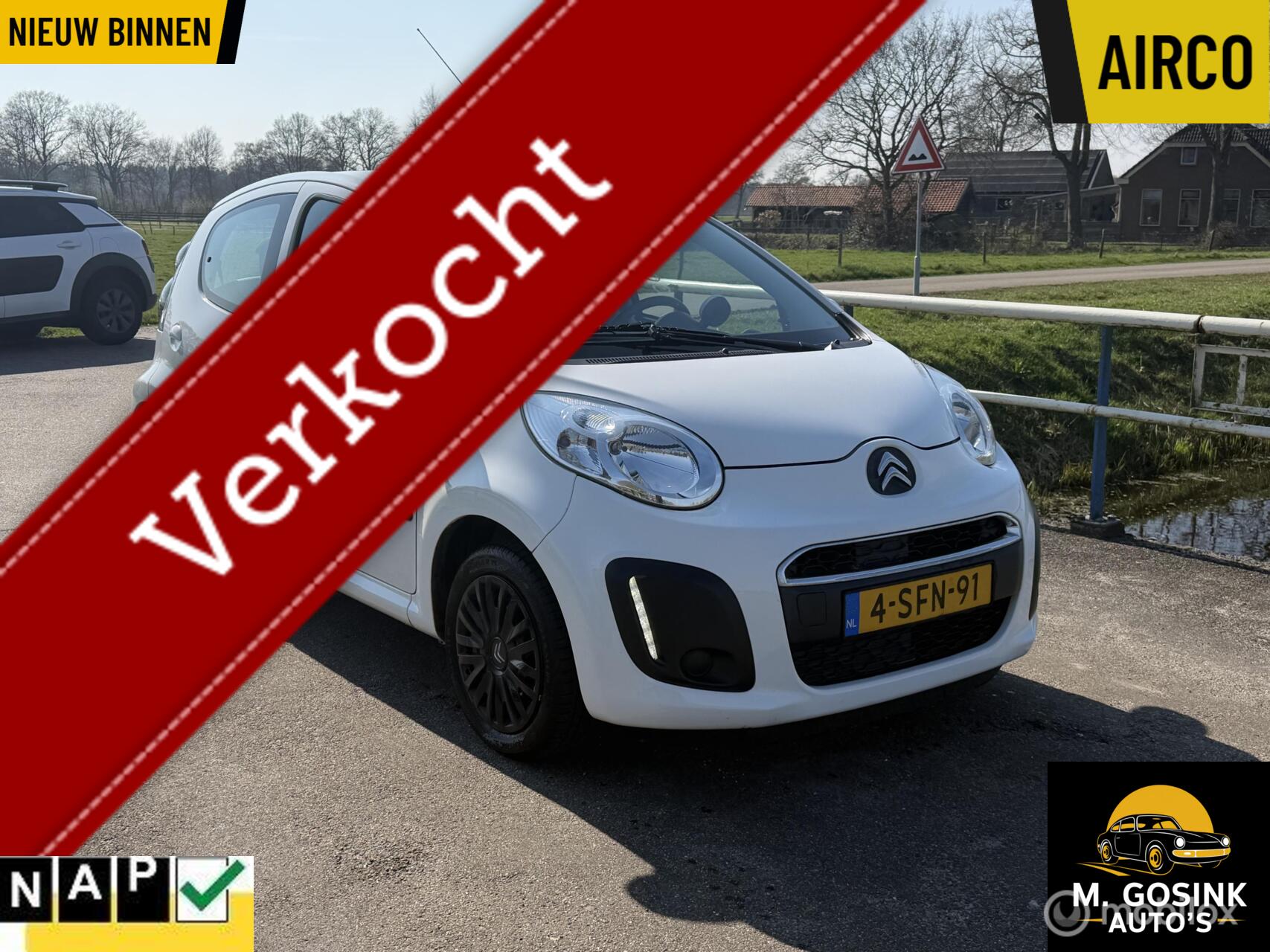 Citroen Citroen C1 1.0 Collection 5deurs airco 107881km Nap apk 2027 2013 - voorkant