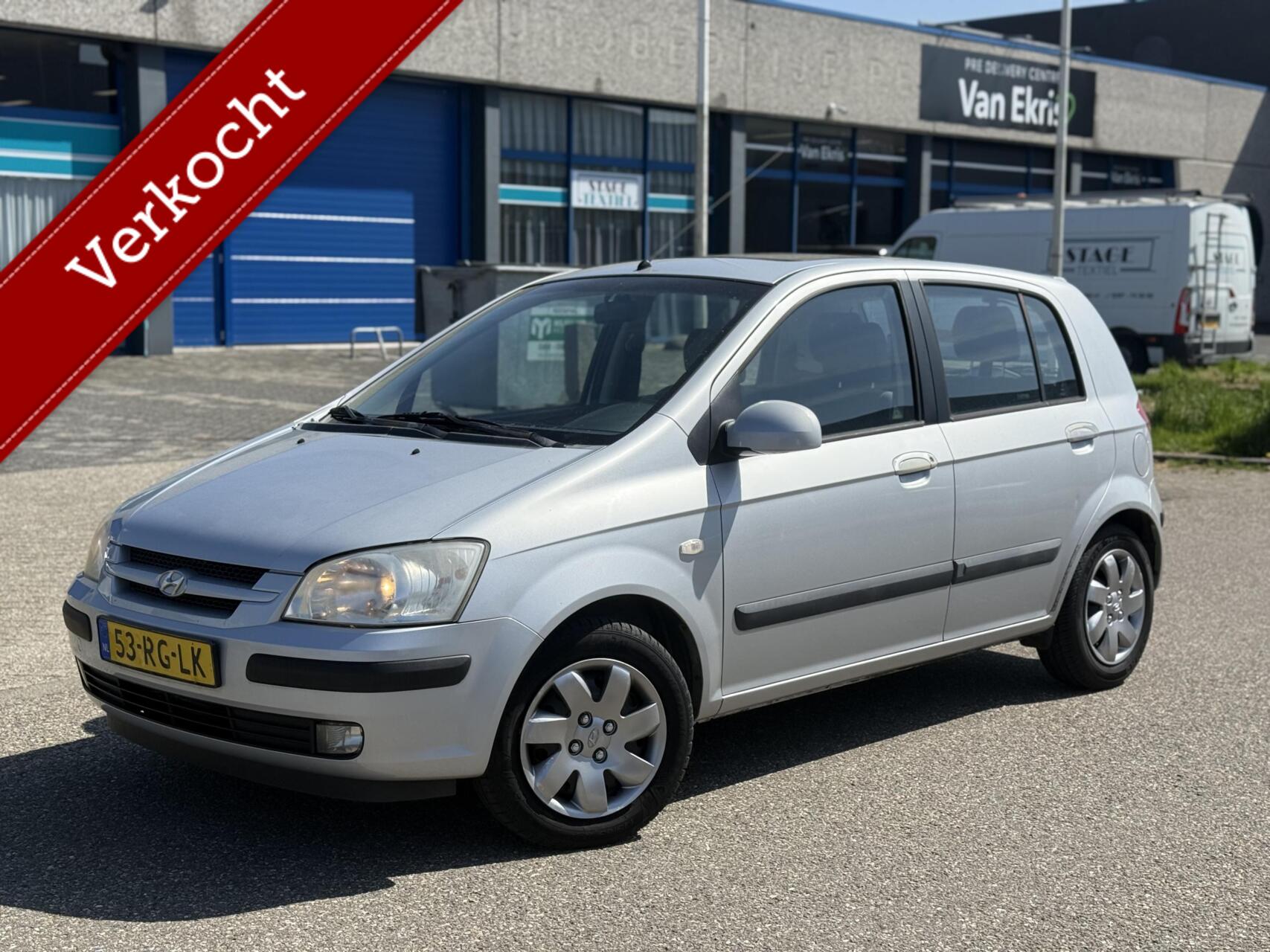 Hyundai Getz 1.3i Dynamic Airco Glazendak Trekhaak NWE APK 2005 - voorkant