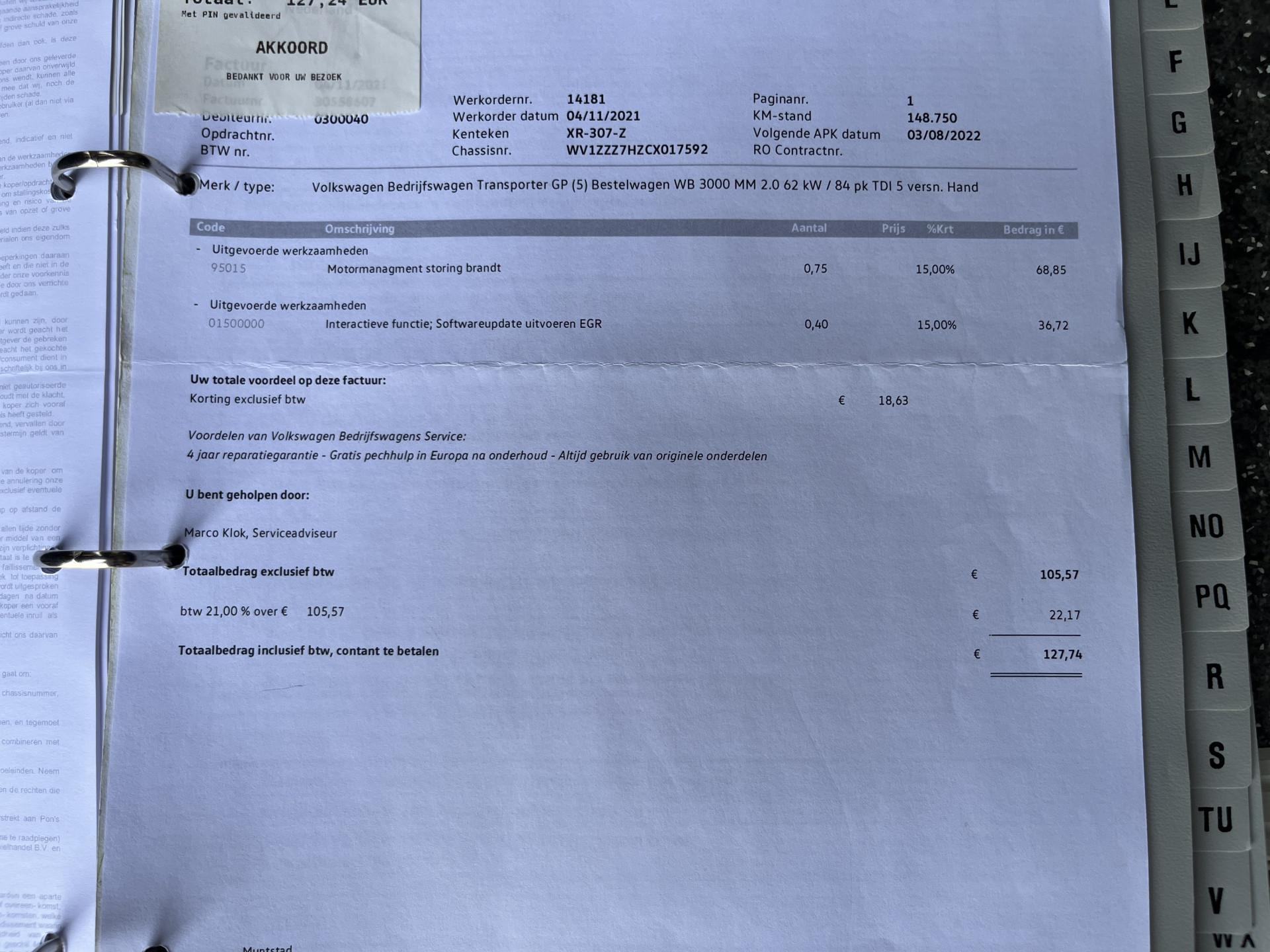 Foto van Volkswagen Transporter