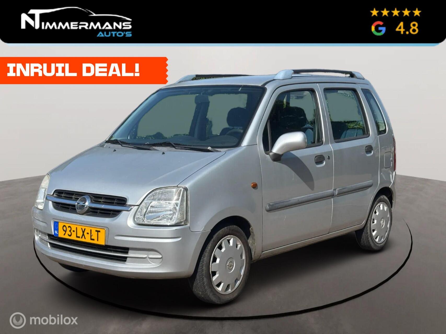 Opel Agila 1.2-16V Elegance|1e EIGENAAR|NL-AUTO|APK bij AFLV 2003 - voorkant