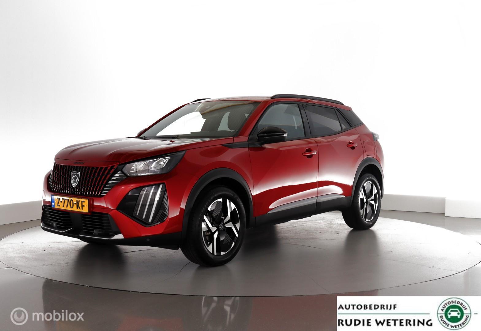 Peugeot 2008 1.2 100PK Allure 1/2leer|led|nav|dab|ecc|pdc|lmv17 2024 - voorkant