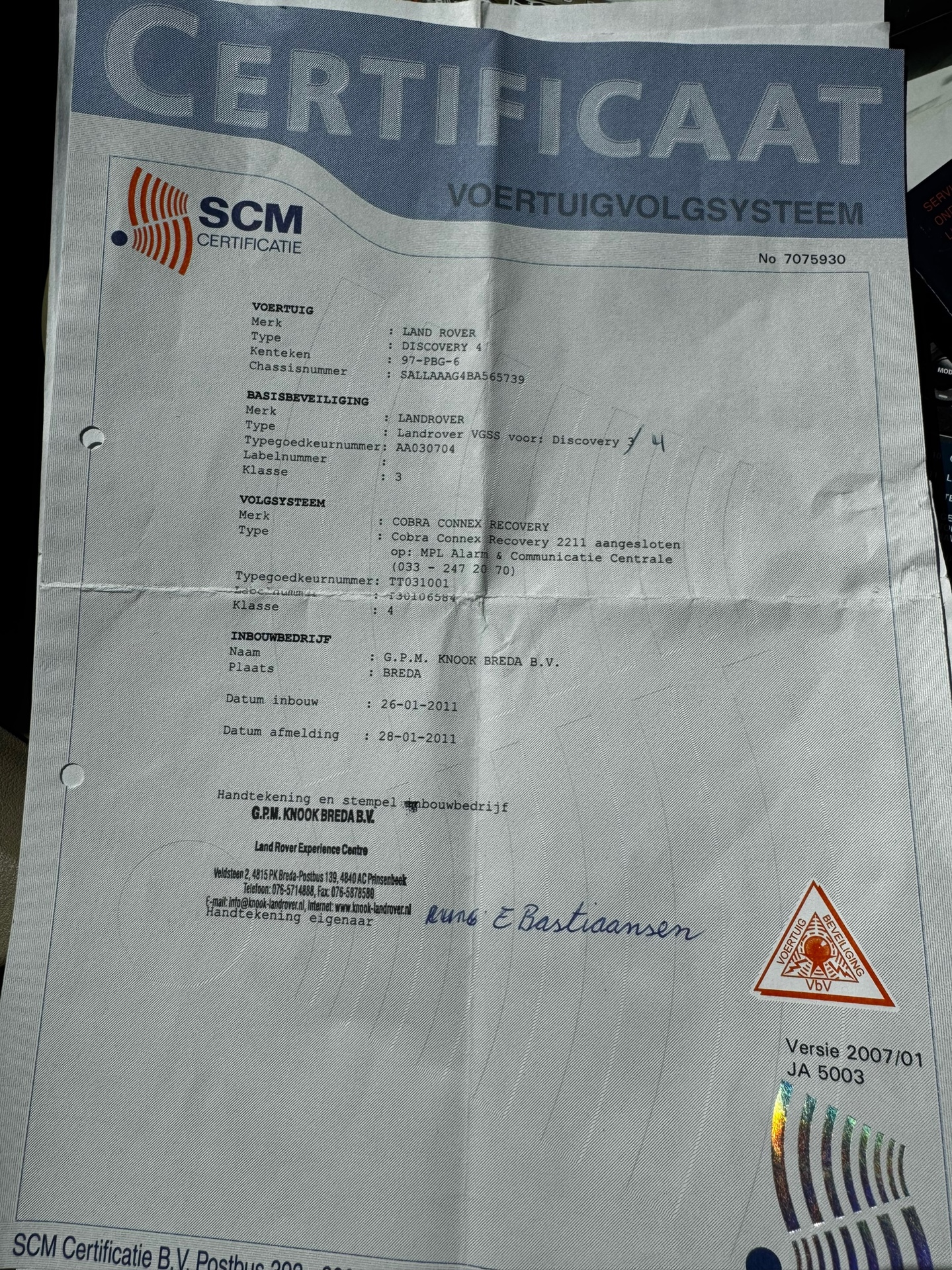 Foto van Land Rover Discovery 4