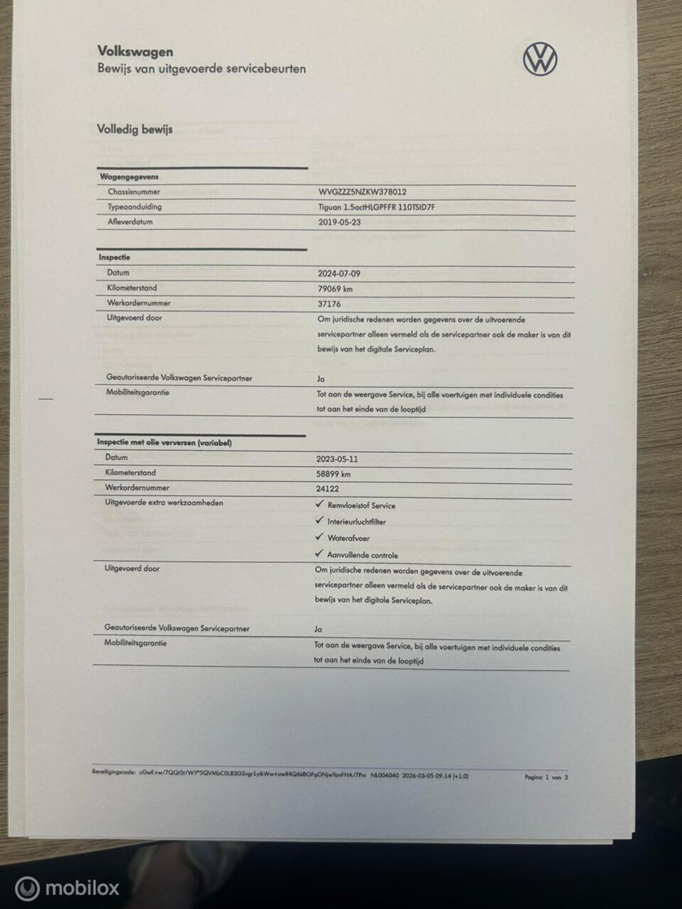 Foto van Volkswagen Tiguan