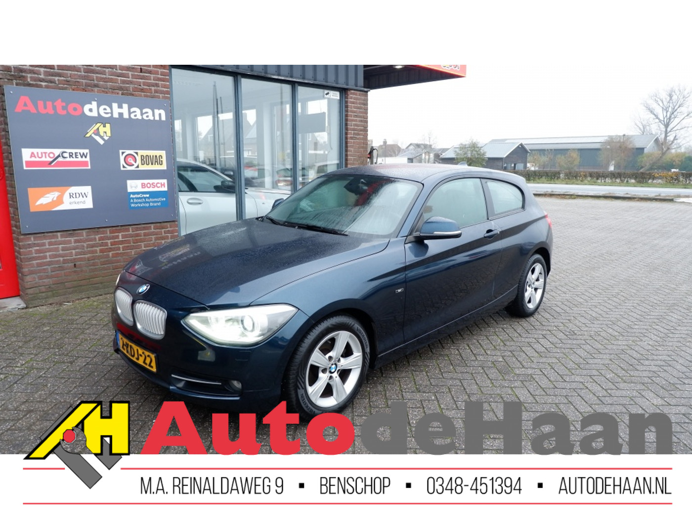 BMW 1er Reihe 114i 3-drs Sport ##BINNENKORT##Leder/Navi/Airco/Cruise 2013 - voorkant