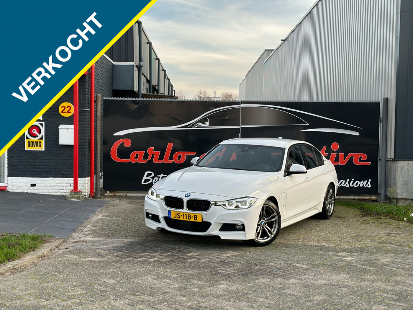 BMW 330e 330e M-SPORT Iperf. HeadUp/360Cam/ACC/Lane VOL! 2016 - voorkant