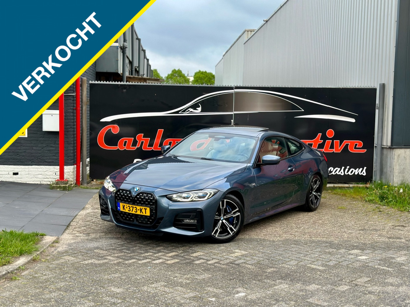 BMW 430i 430i M-SPORT 258PK! LASER|DAK|360CAM|HEADUP 2021 - voorkant