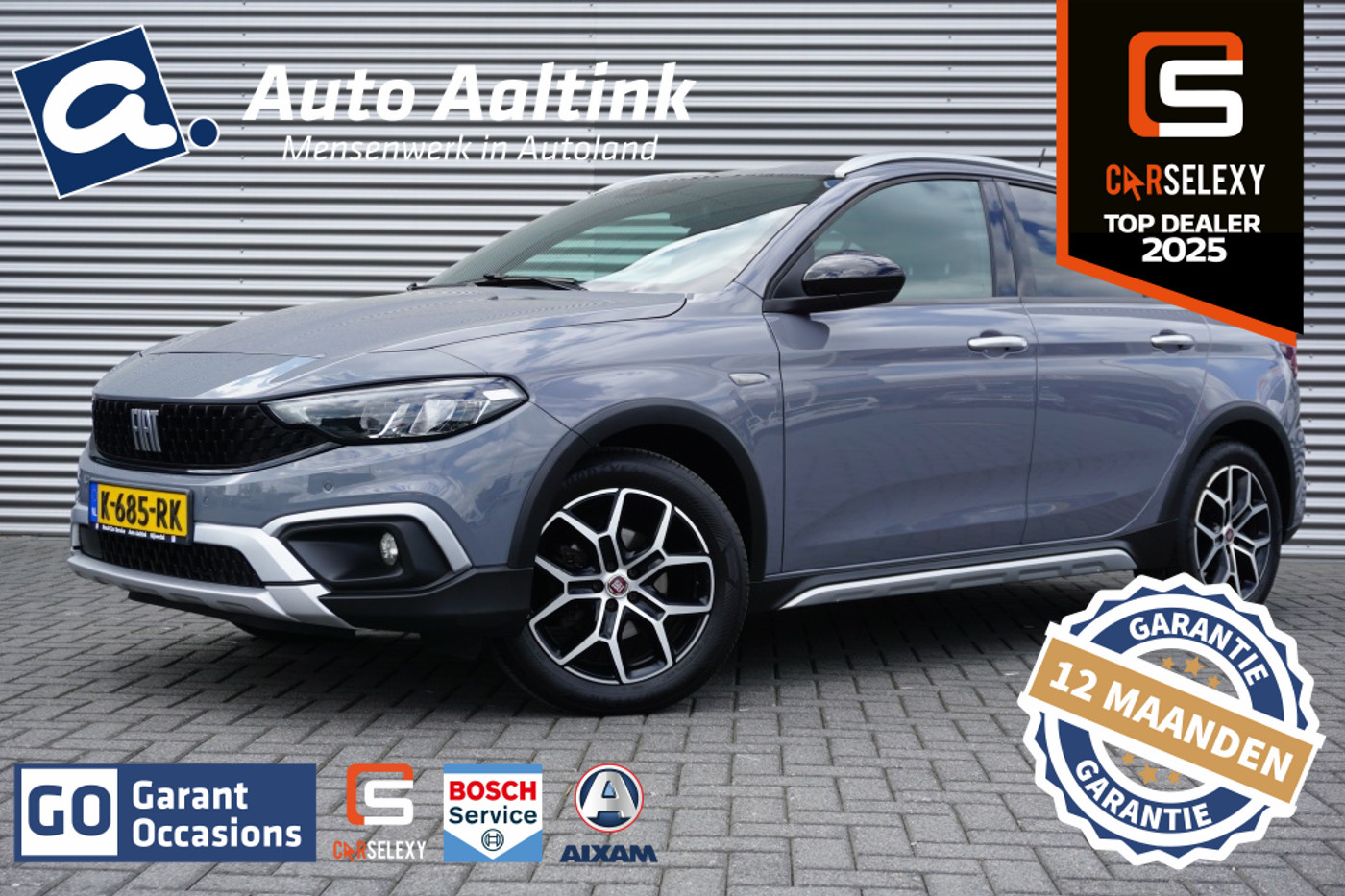 Fiat Fiat Tipo 100PK Cross NED. AUTO | HOGE ZIT | WINTERPACK | NAVI 2021 - voorkant