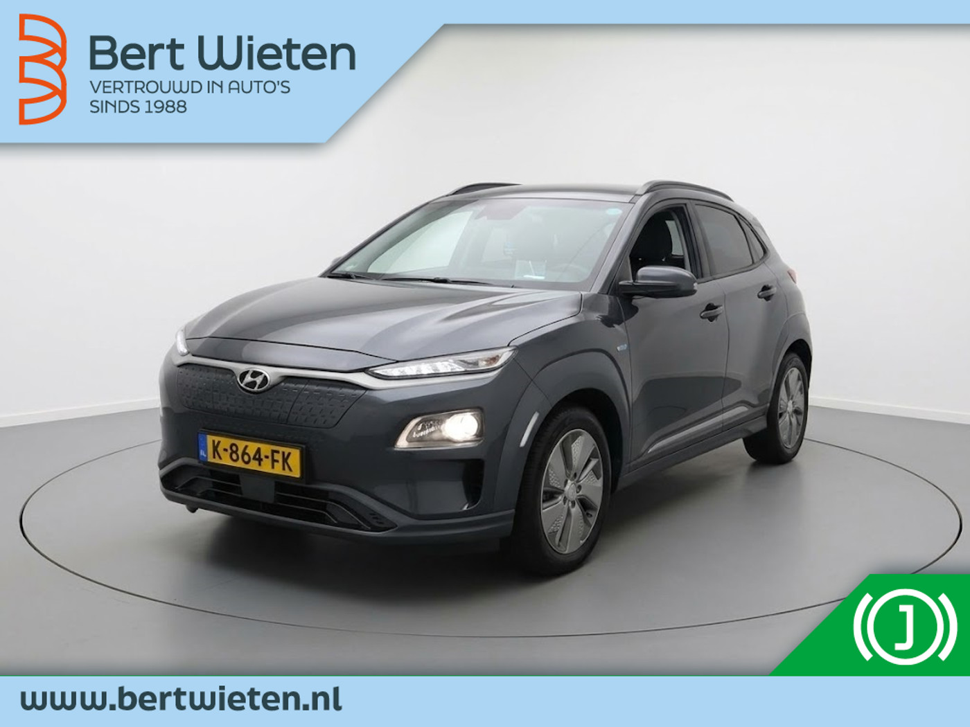 Hyundai Kona EV Fashion 64 kWh | Geen import | SOH 97% 2020 - voorkant