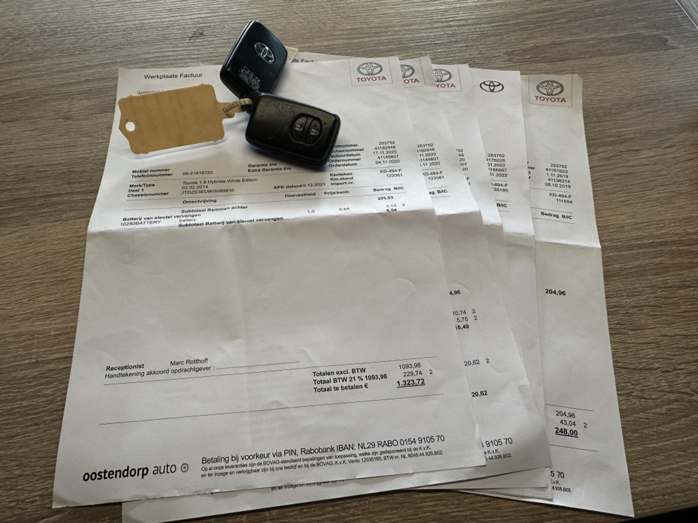 Foto van Toyota Toyota Prius Plus