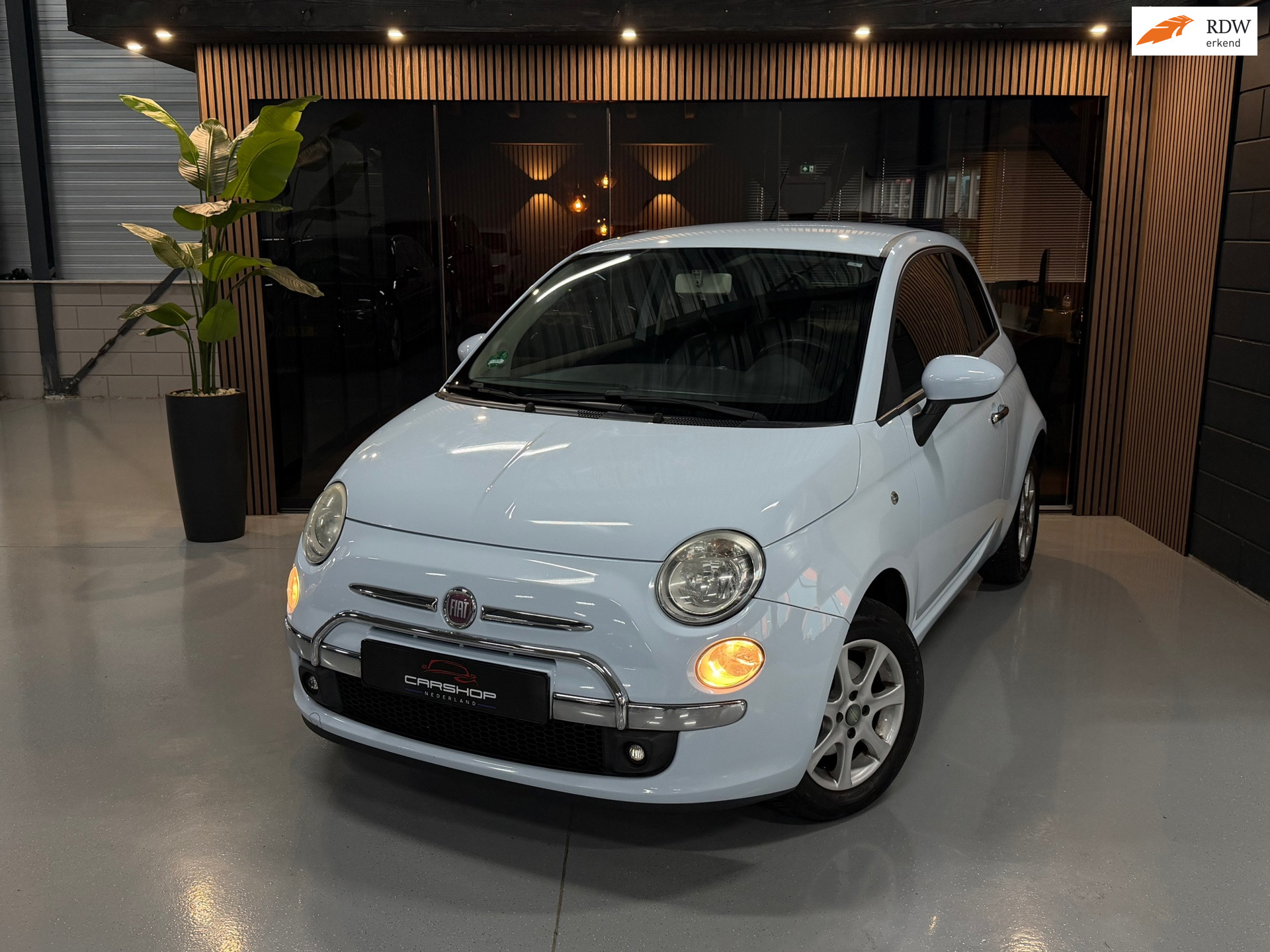 Fiat 500 1.4-16V sport 101PK AIRCO/ELECRAMEN/PDC/APK/6BAK 2009 - voorkant