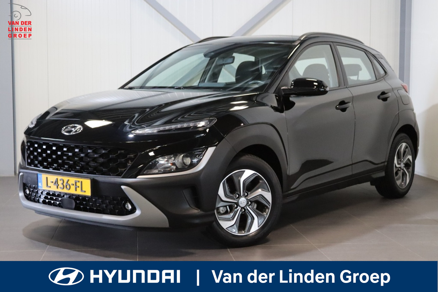 Hyundai Kona 1.6 GDI HEV Comfort-Smart|16"|Navi|Camera|Climate|Rijklaar| 2021 - voorkant