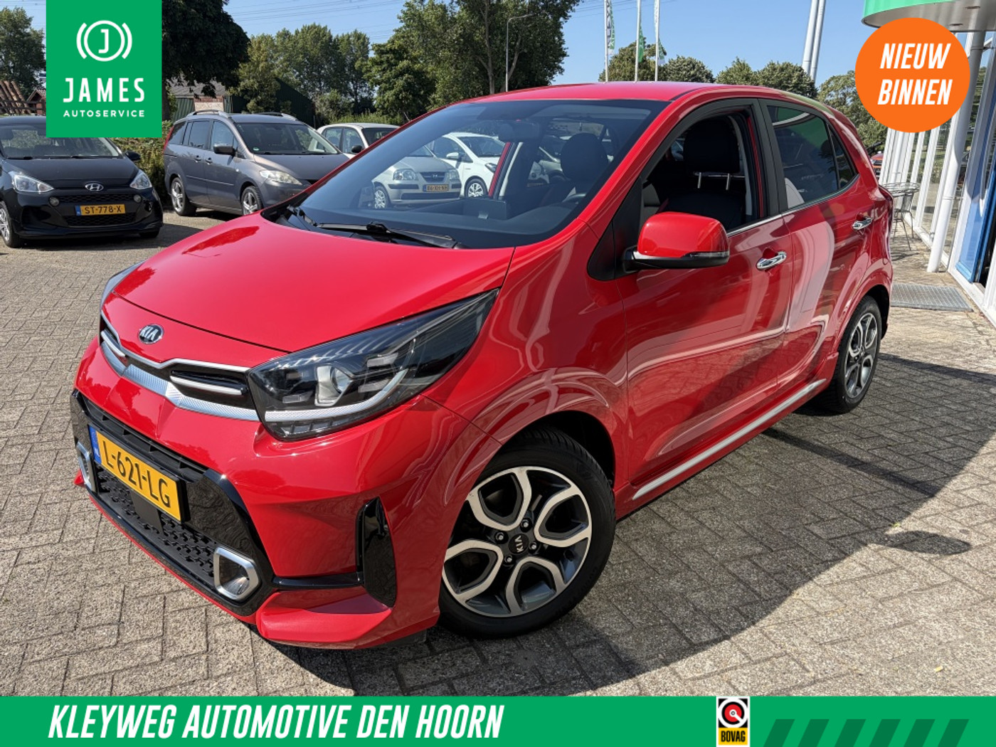 Kia Picanto 1.0 DPi GT-Line, Aut, Nav, Carplay, Camera, Leder 2021 - voorkant