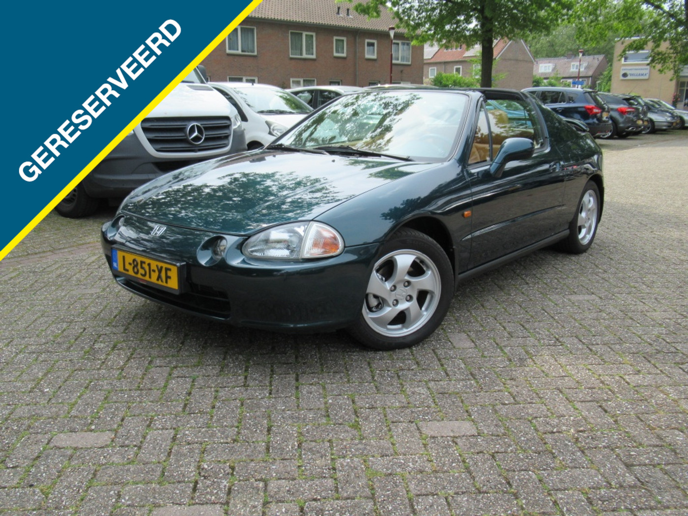 Honda CRX 1.6 Leer/AC ESi-Elec Dak Compl. onderhoud GARANTIE! 1997 - voorkant
