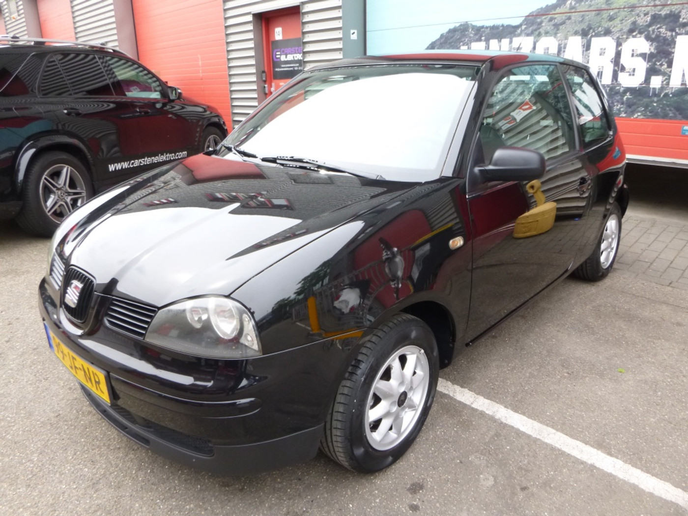 Seat Arosa 1.0i Select,Zwart,ZUINIG! APK 5-23! 2002 - voorkant