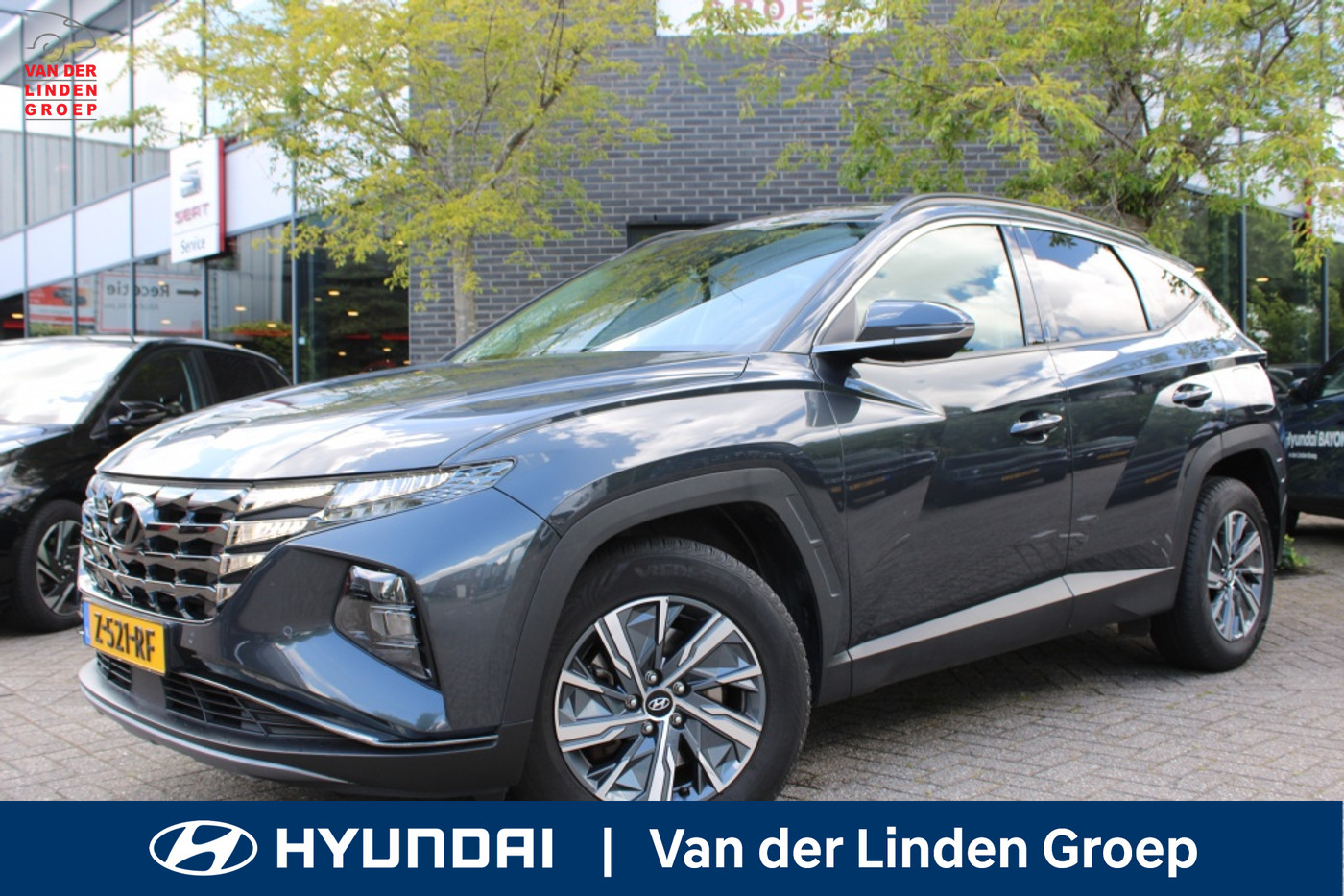 Hyundai Tucson 1.6 T-GDI HEV 230PK! Navi/Cam/Wint/17"/Pdc/ All Weather/Trekh. 2020 - voorkant