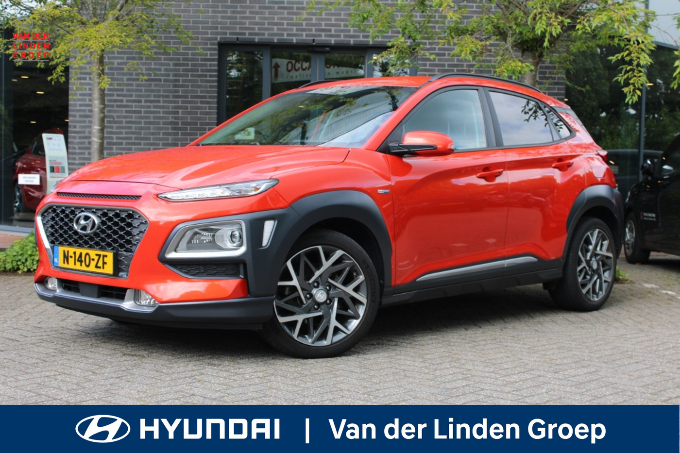 Hyundai Kona 1.6 GDI HEV Premium Navi/Leer/18"/Cam "RIJKLAARPRIJS" 2020 - voorkant