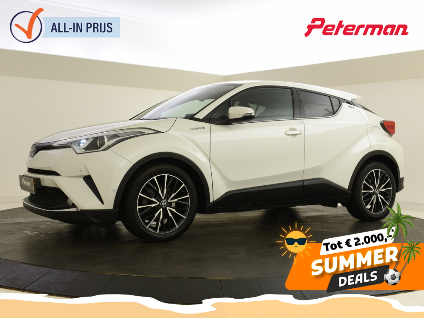 Toyota Toyota C-hr 1.8 Hybrid Launch Edition | Trekhaak | Allseasonbanden | PDC 2017 - voorkant